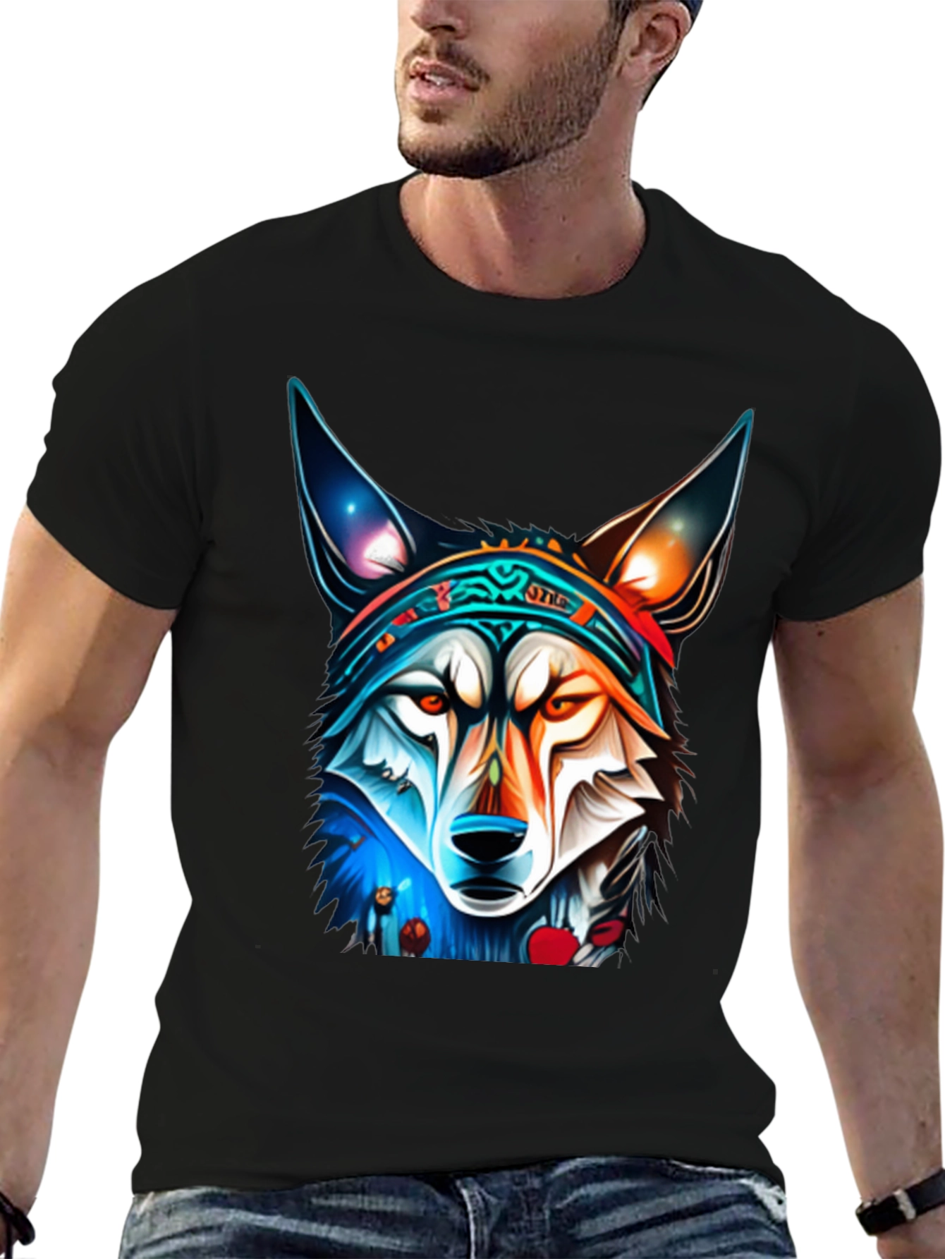 Wolf Graphic Tee - Cool Animal Design