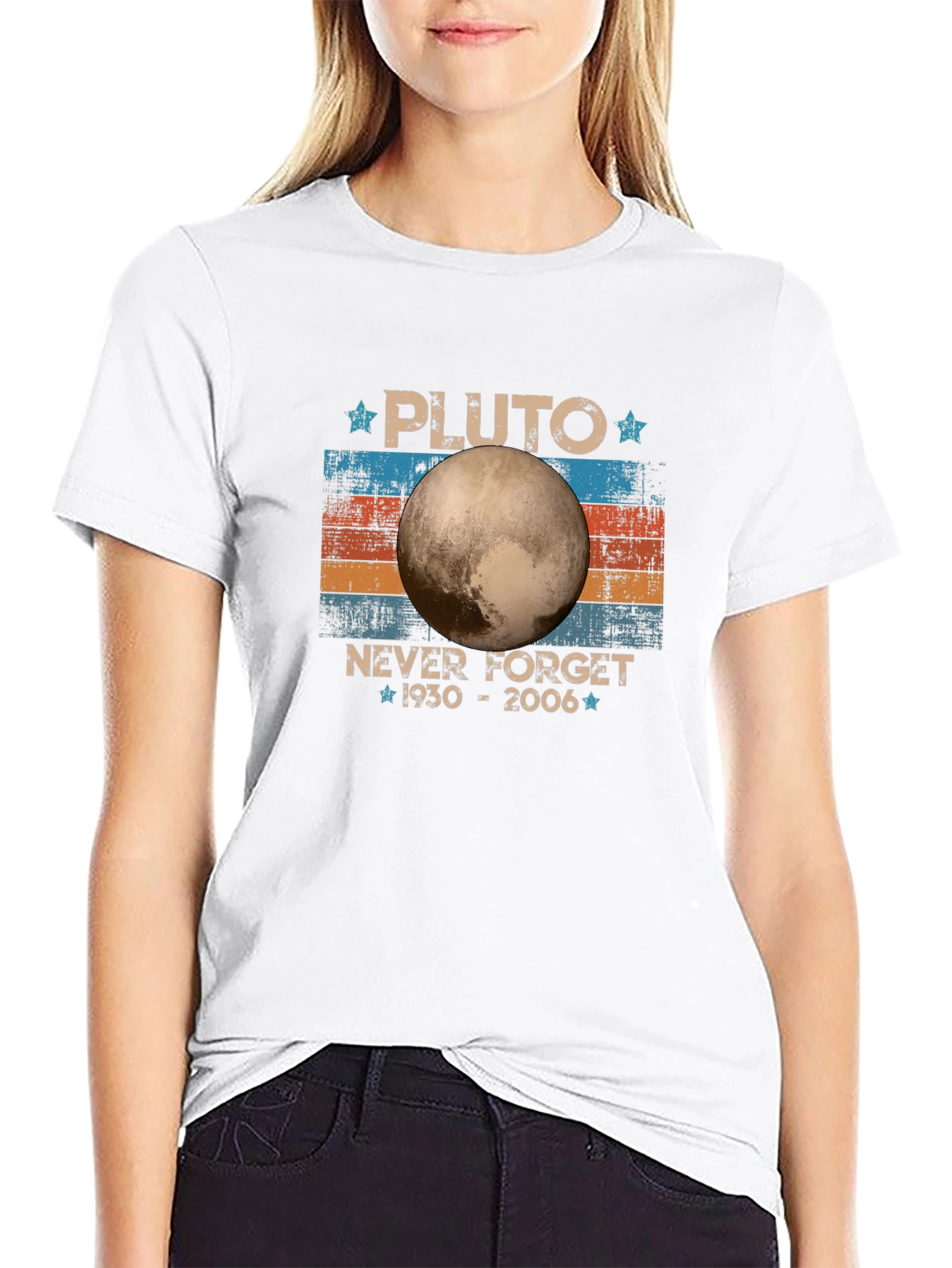 Pluto Never Forget 1930-2006 Graphic T-Shirt