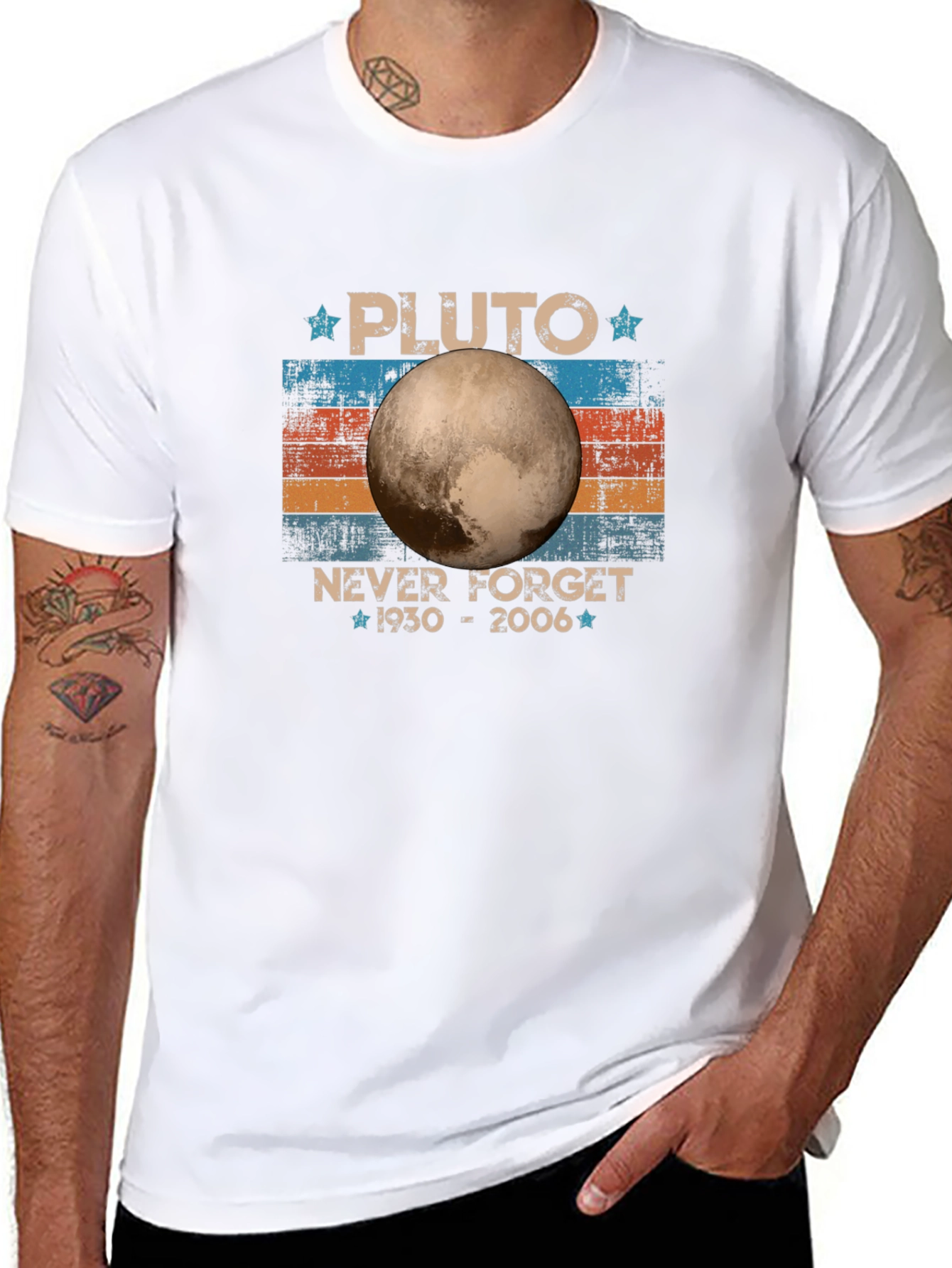 Pluto Never Forget 1930-2006 Graphic T-Shirt