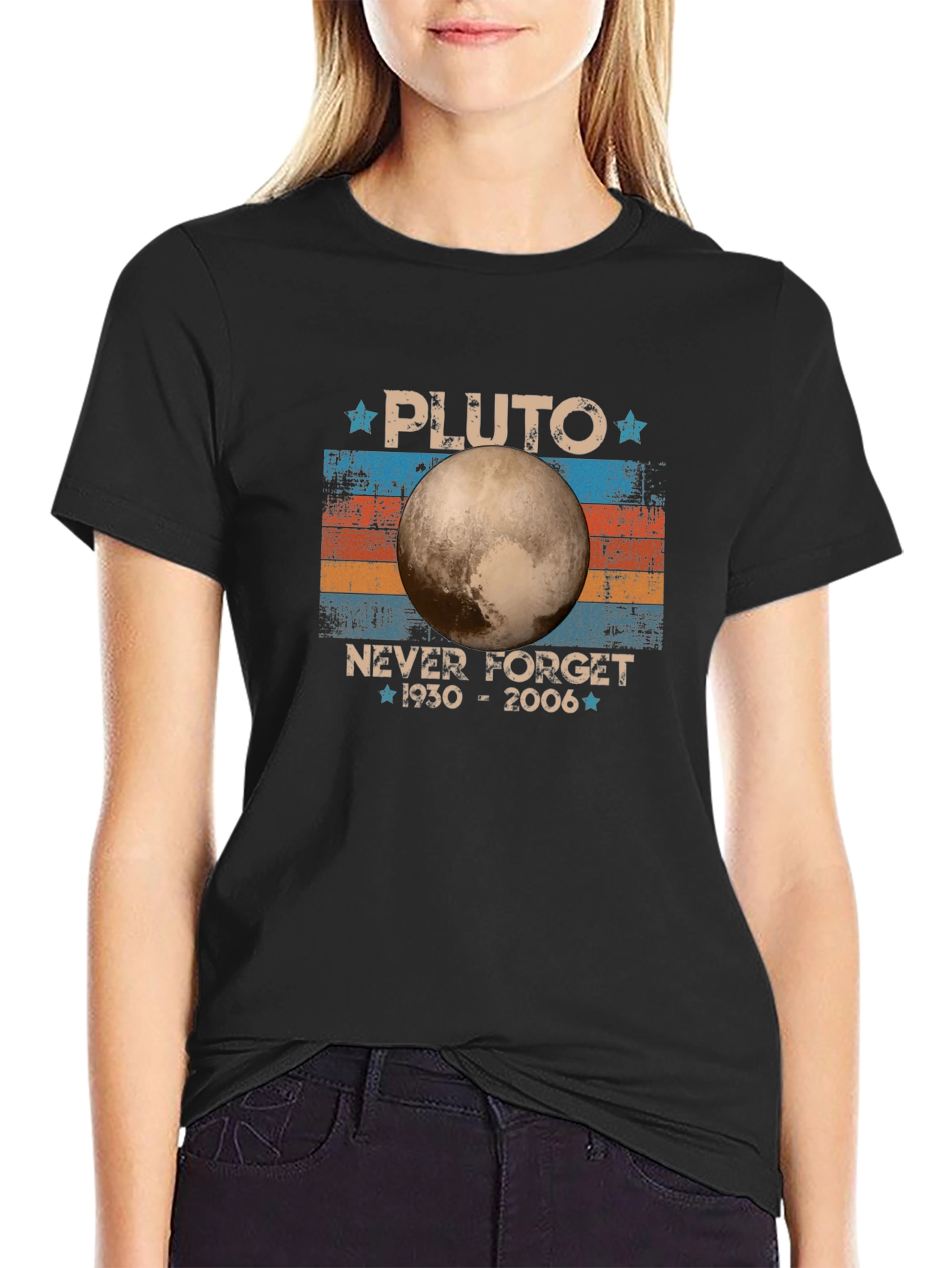Pluto Never Forget 1930-2006 Graphic T-Shirt