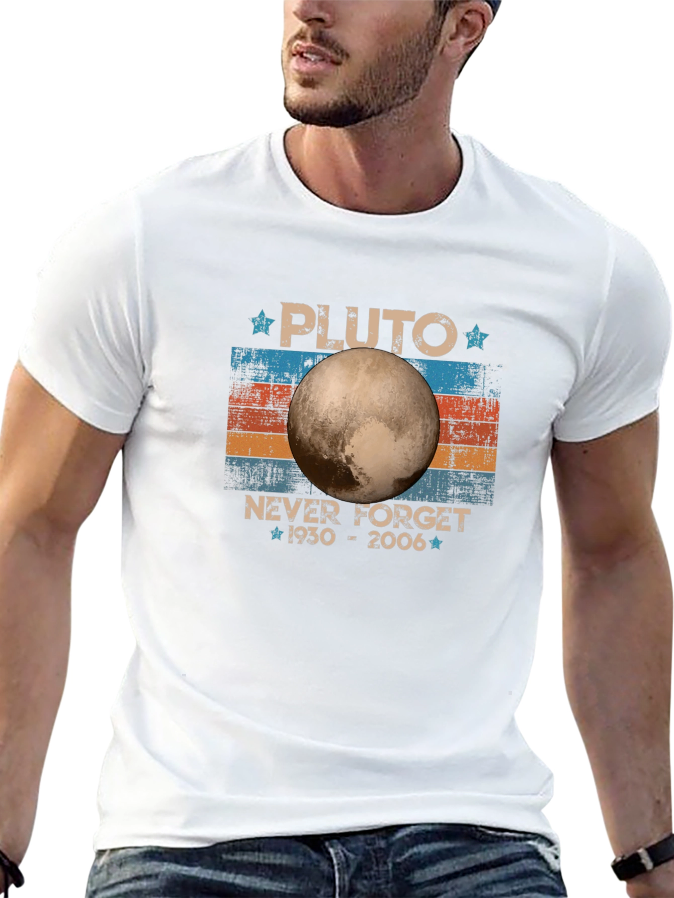 Pluto Never Forget 1930-2006 Graphic T-Shirt