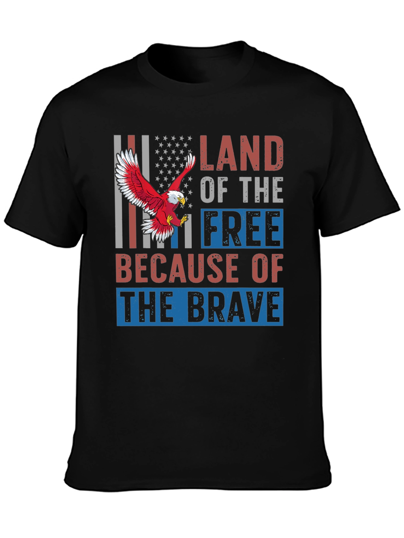 Land of the Free Patriotic Eagle T-Shirt