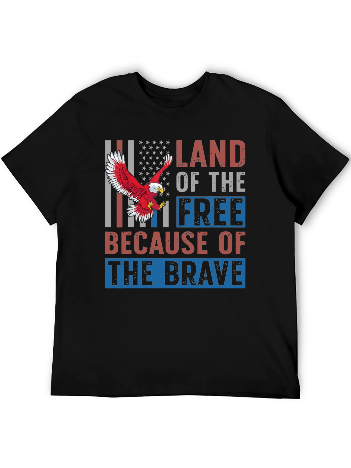 Land of the Free Patriotic Eagle T-Shirt