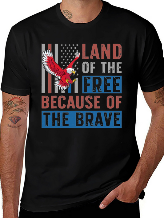 Land of the Free Patriotic Eagle T-Shirt