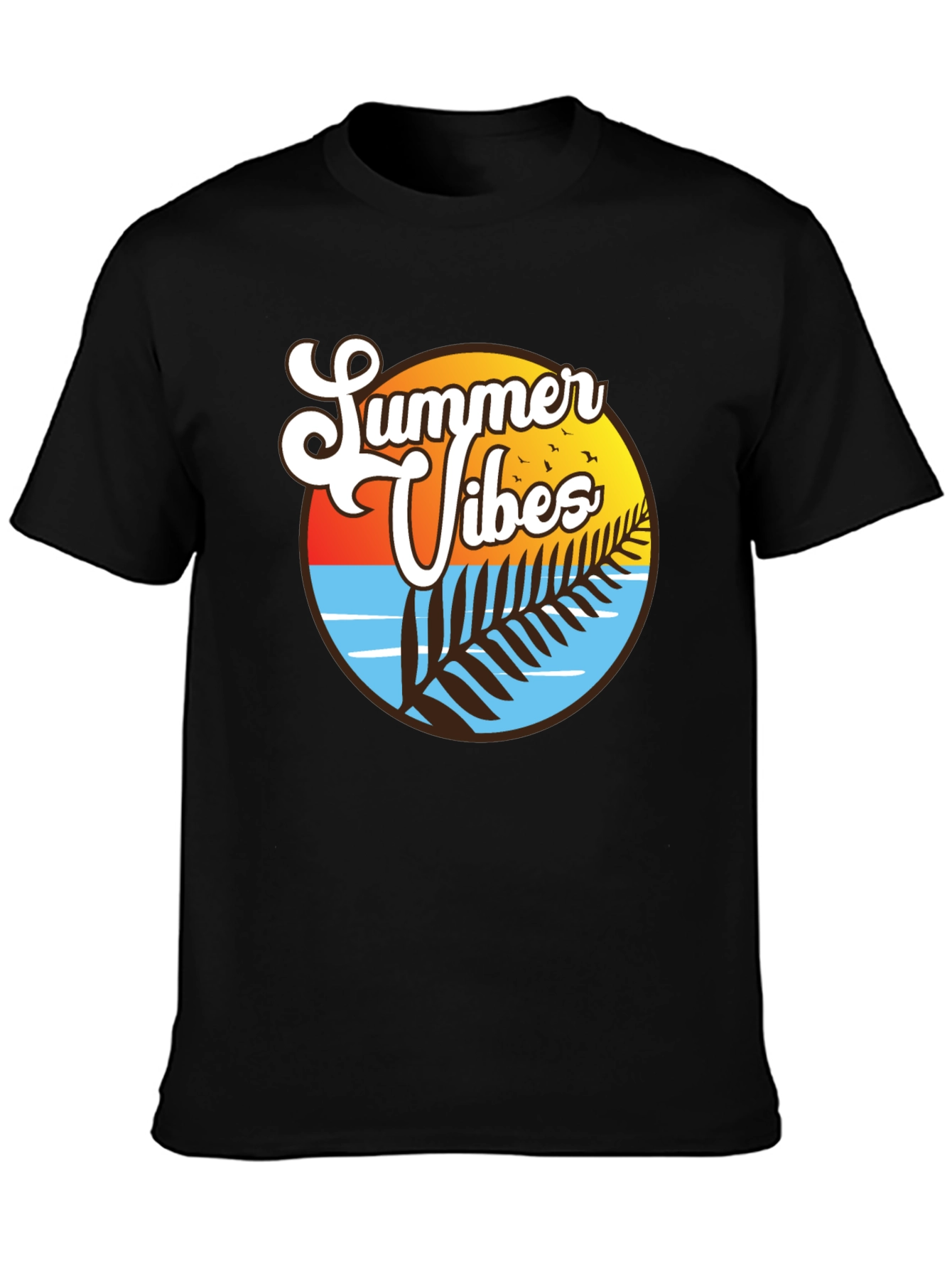 Summer Vibes T-Shirt - Tropical Design