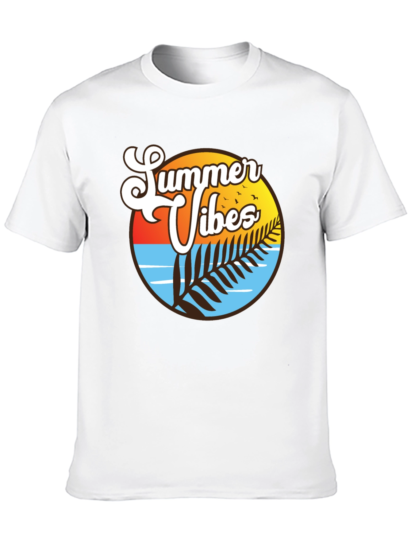 Summer Vibes T-Shirt - Tropical Design