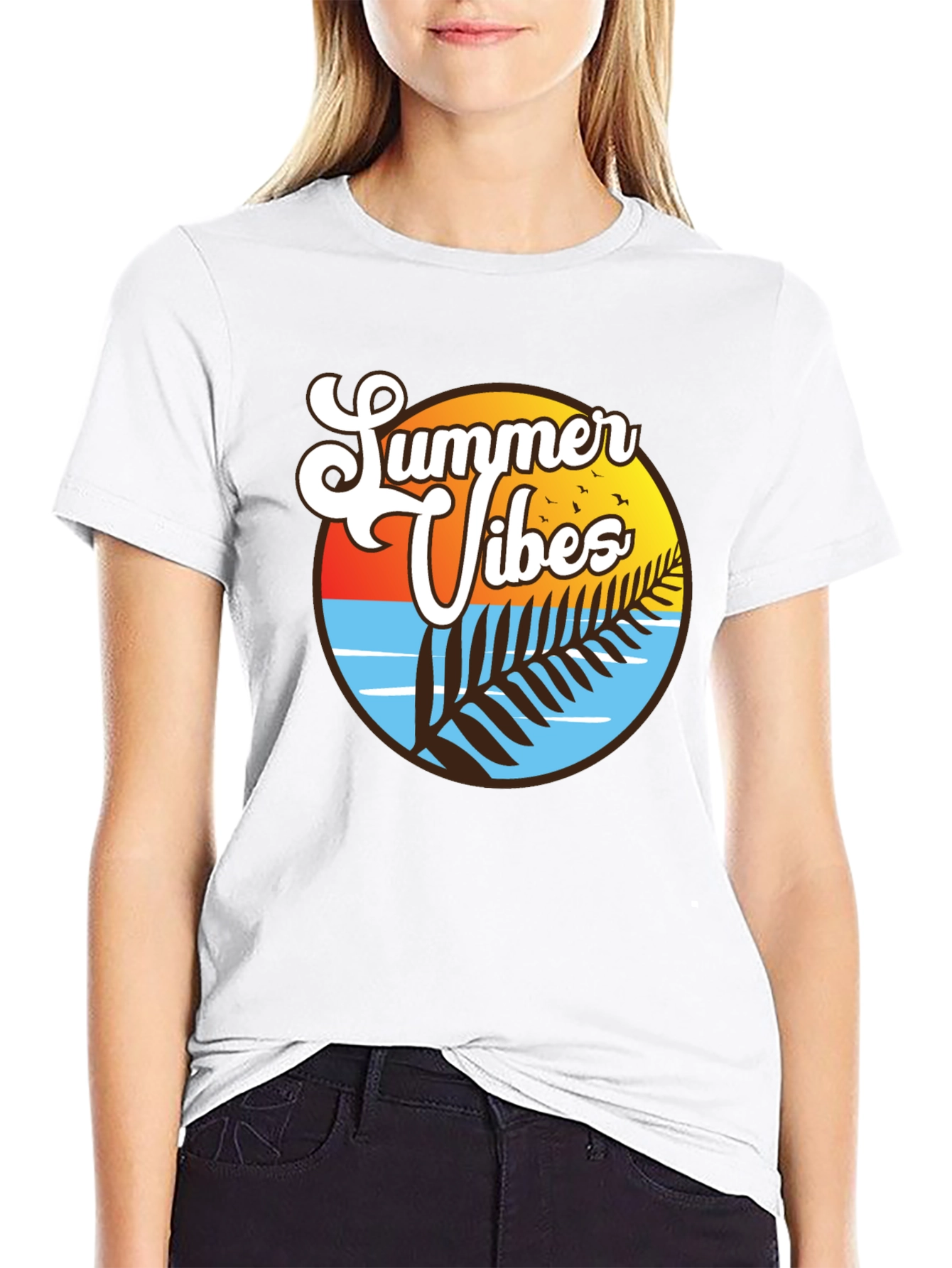 Summer Vibes T-Shirt - Tropical Design