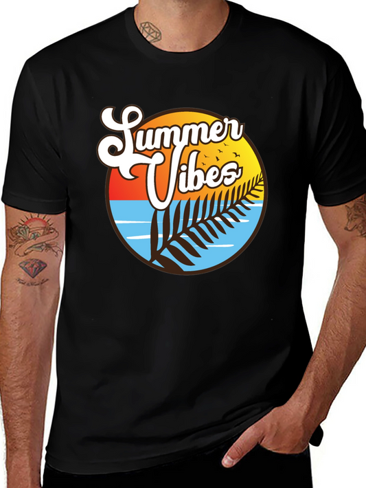 Summer Vibes T-Shirt - Tropical Design