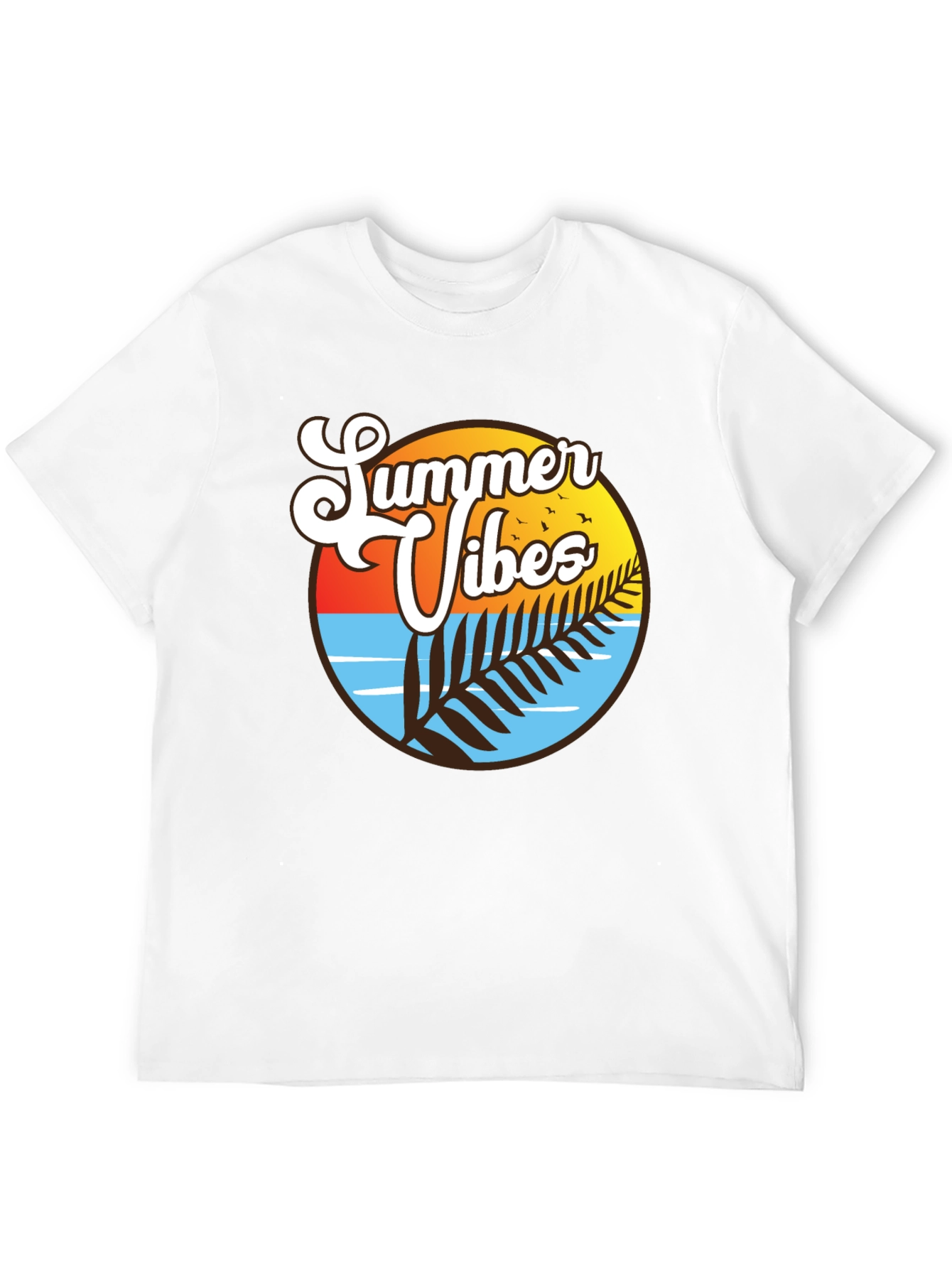 Summer Vibes T-Shirt - Tropical Design