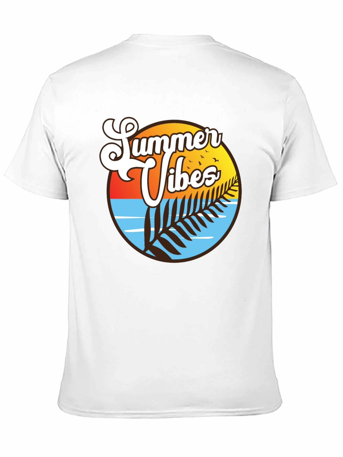 Summer Vibes T-Shirt - Tropical Design