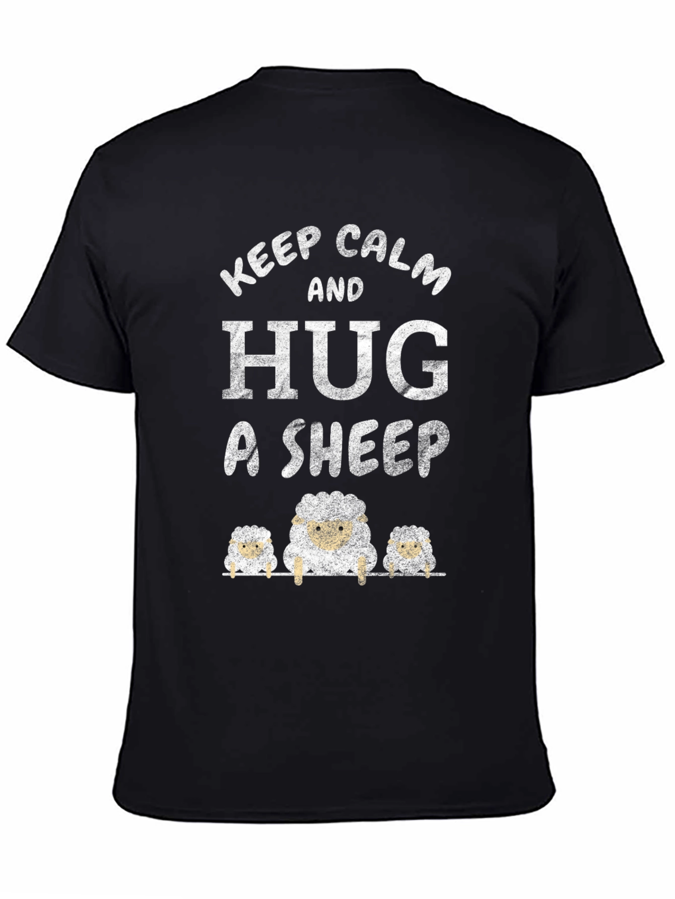 Keep Calm and Hug A Sheep Graphic Tee