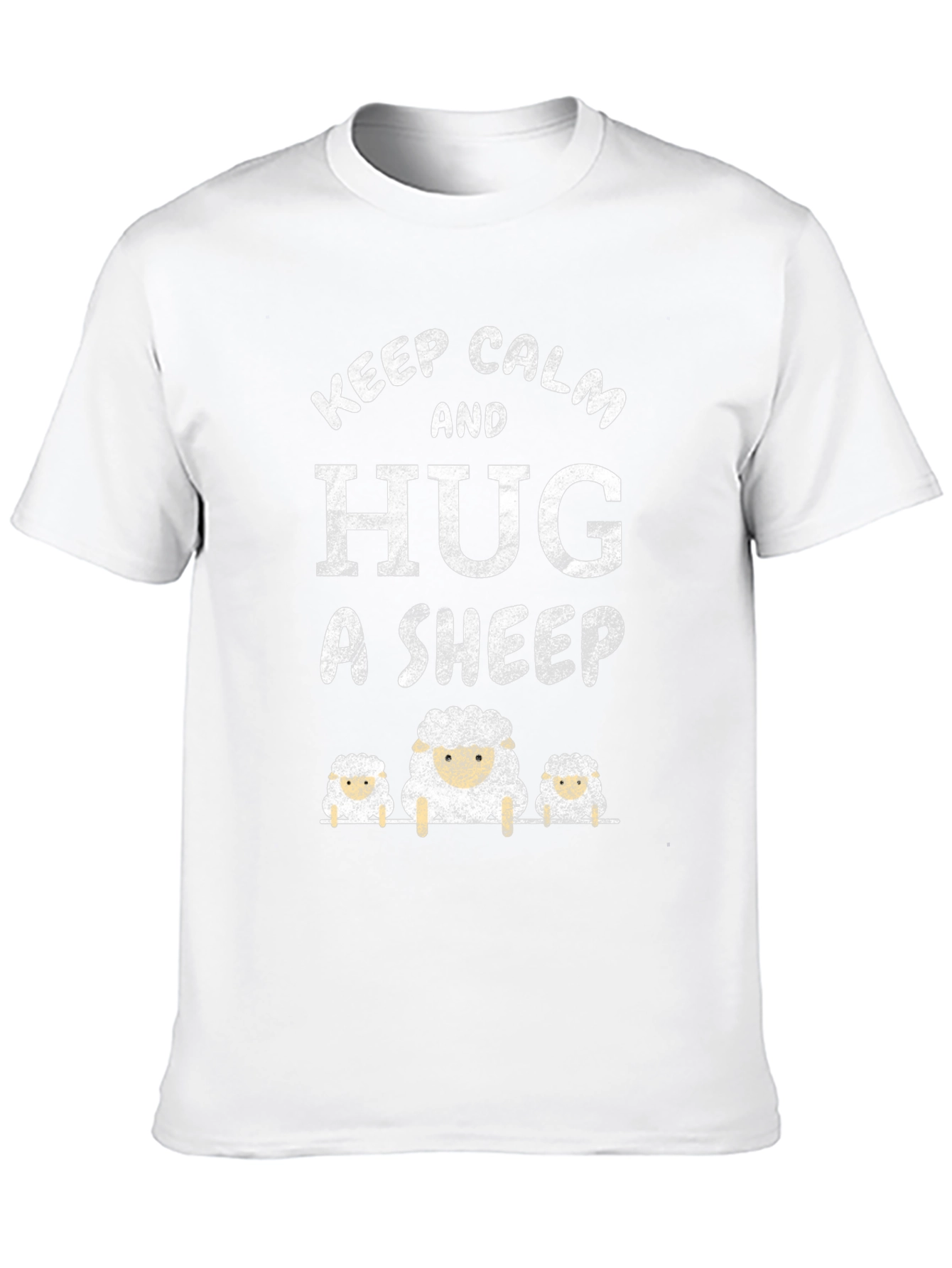 Keep Calm and Hug A Sheep Graphic Tee