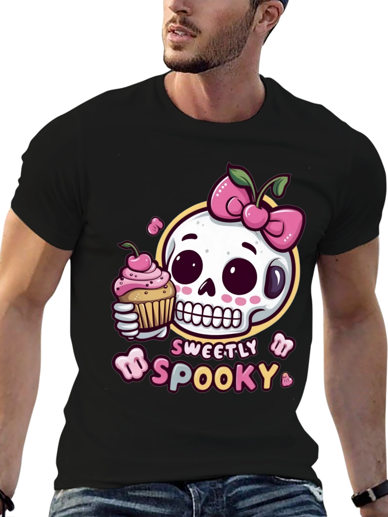 Sweetly Spooky Skull T-Shirt