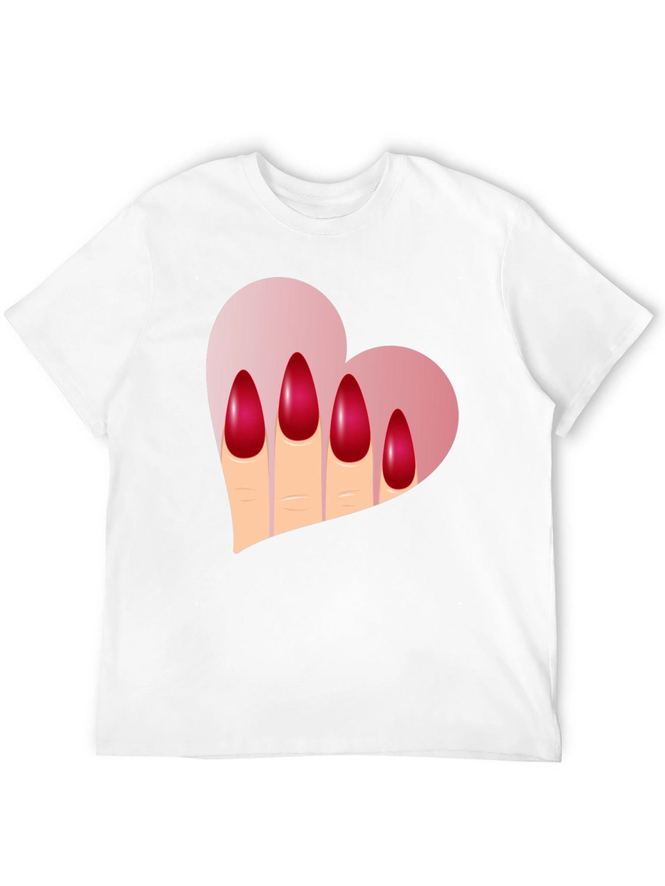 Heart & Nails Graphic Tee - Unique Fashion