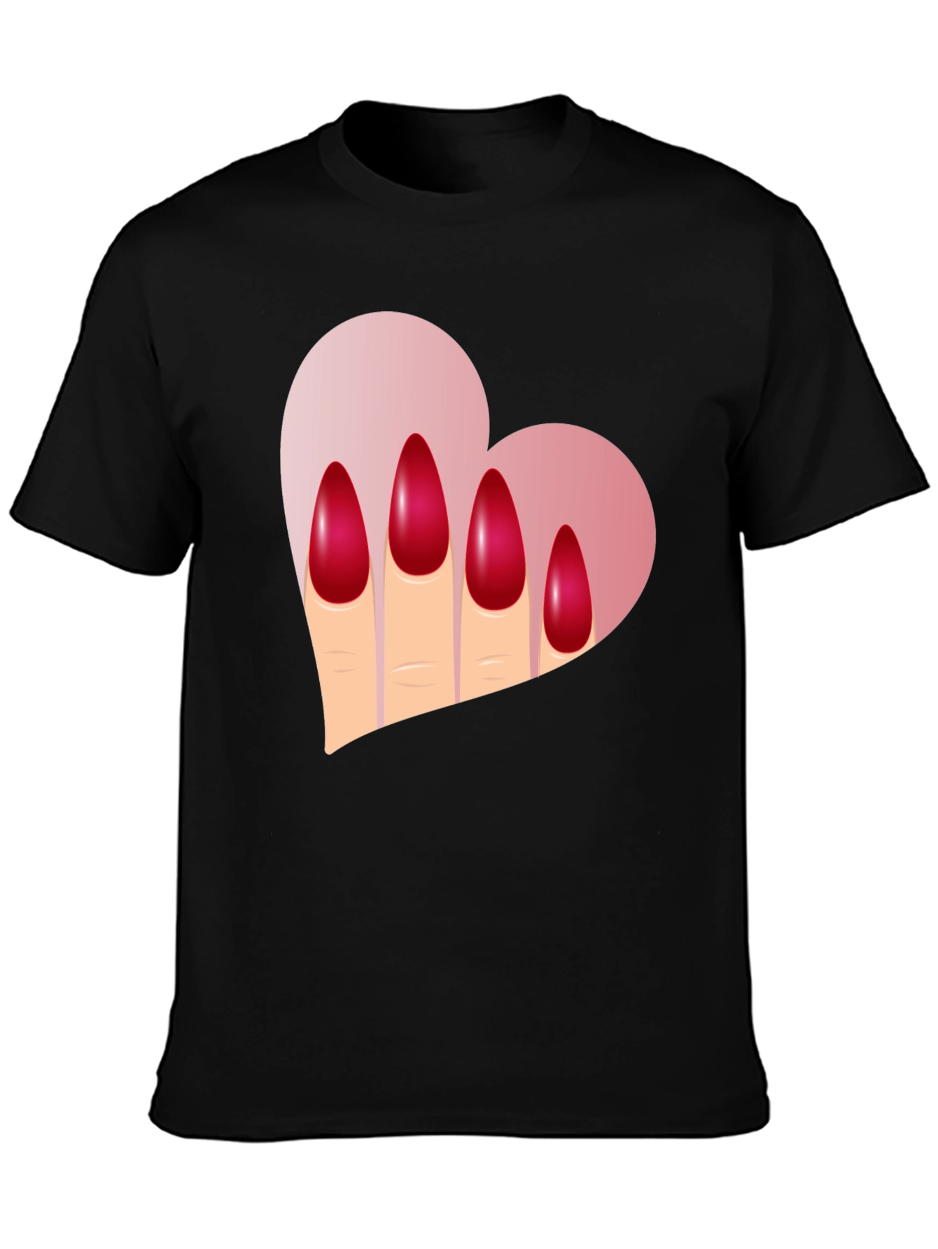 Heart & Nails Graphic Tee - Unique Fashion