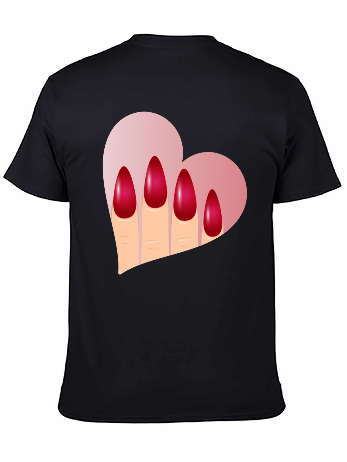 Heart & Nails Graphic Tee - Unique Fashion