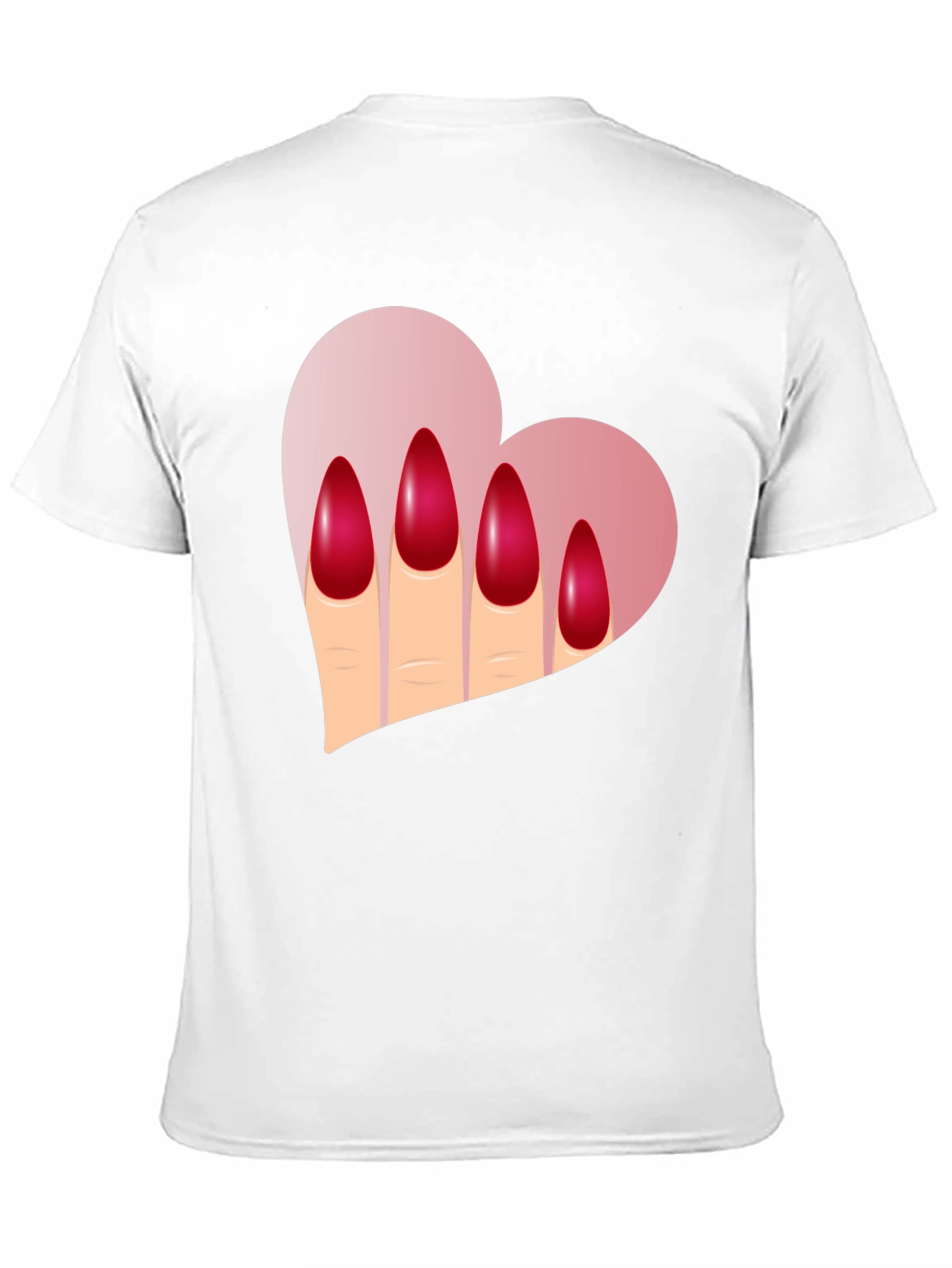 Heart & Nails Graphic Tee - Unique Fashion