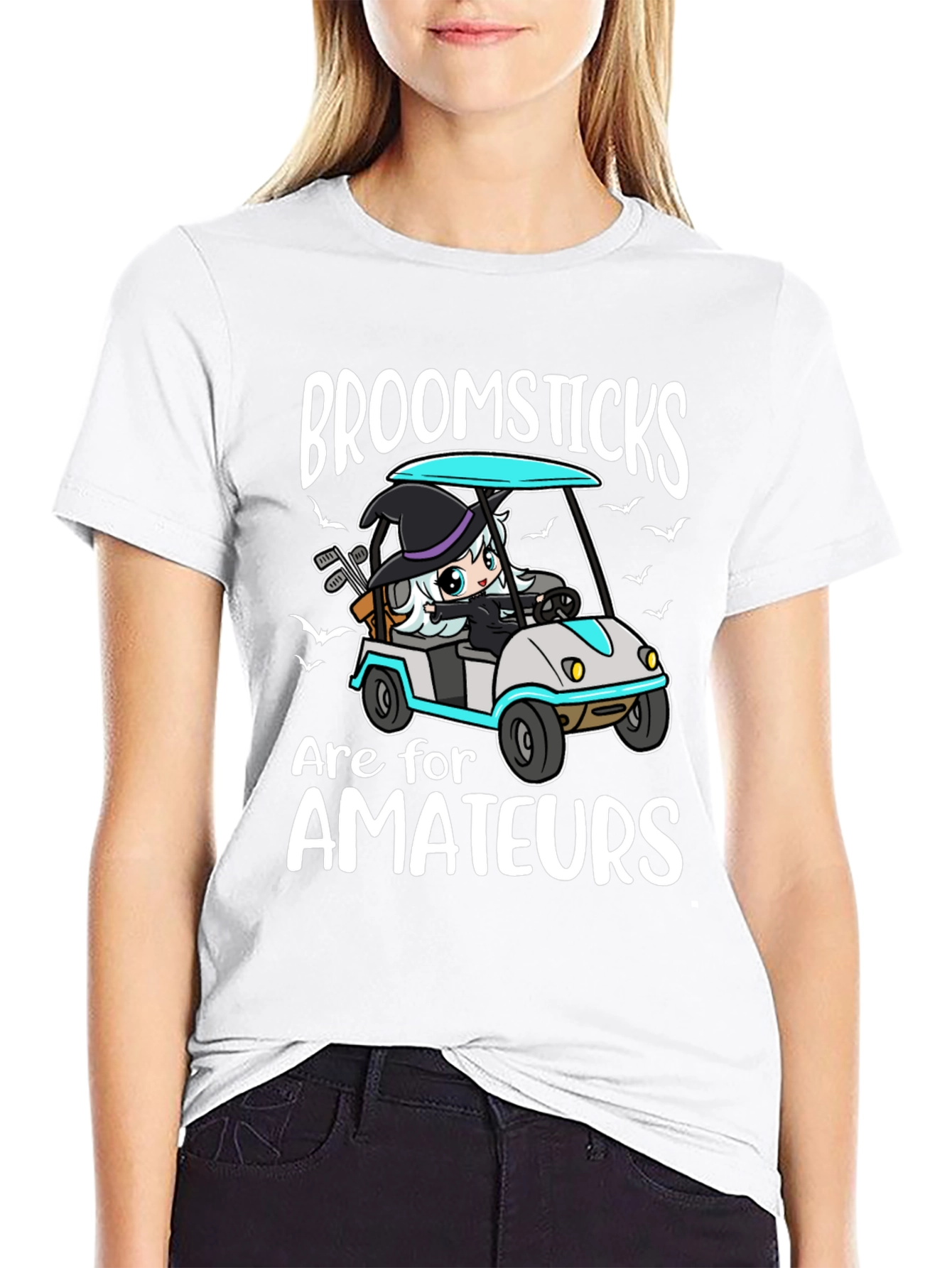 Broomsticks are for Amateurs Funny Halloween T-Shirt