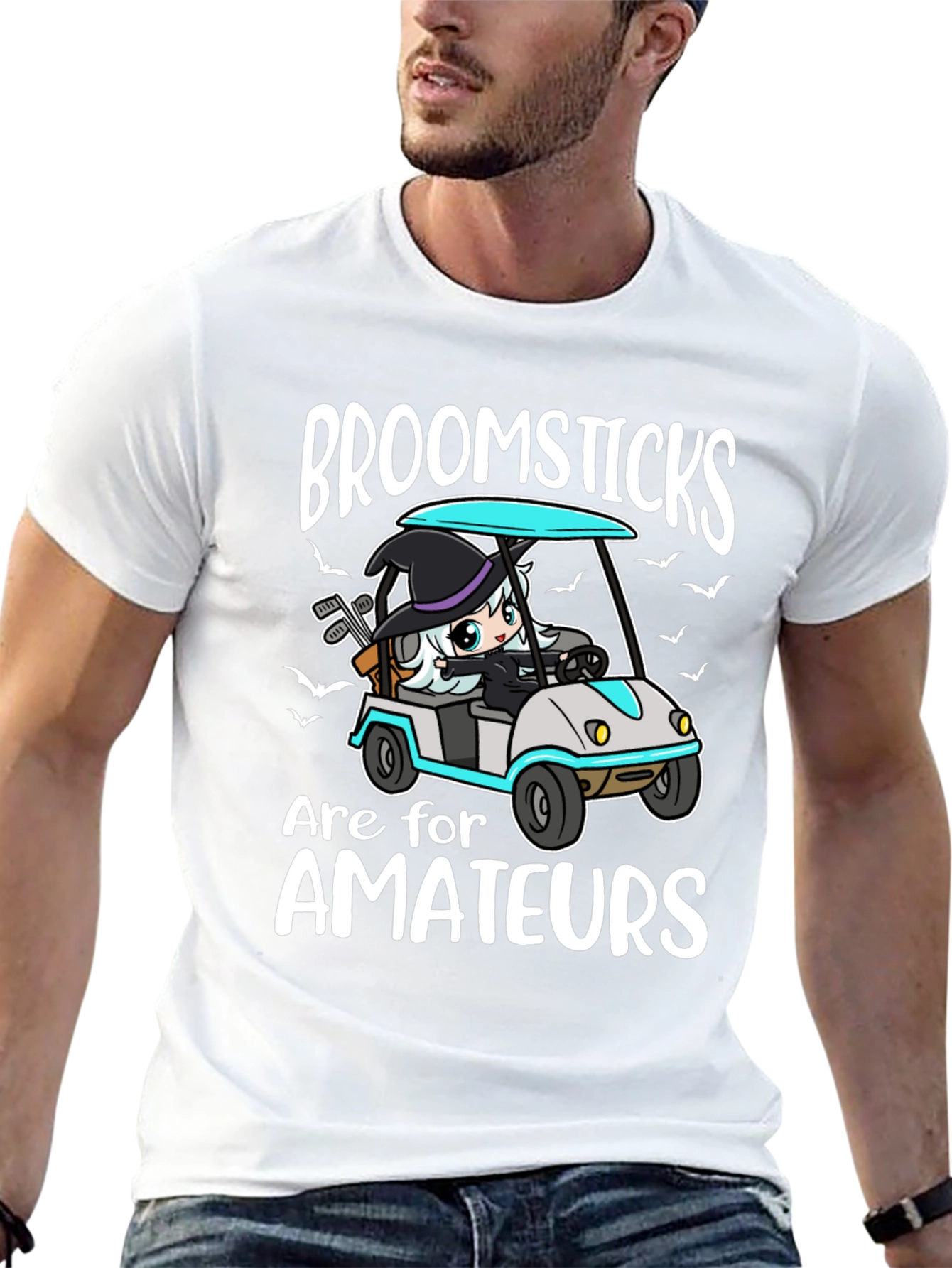 Broomsticks are for Amateurs Funny Halloween T-Shirt