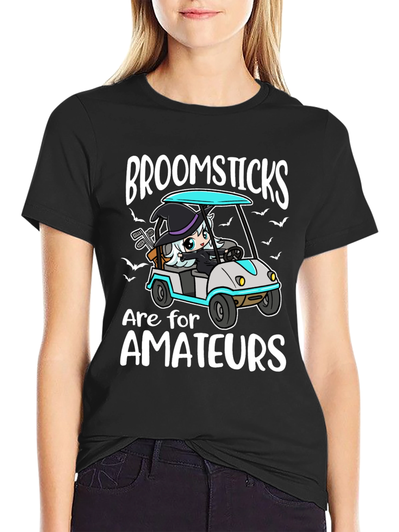 Broomsticks are for Amateurs Funny Halloween T-Shirt