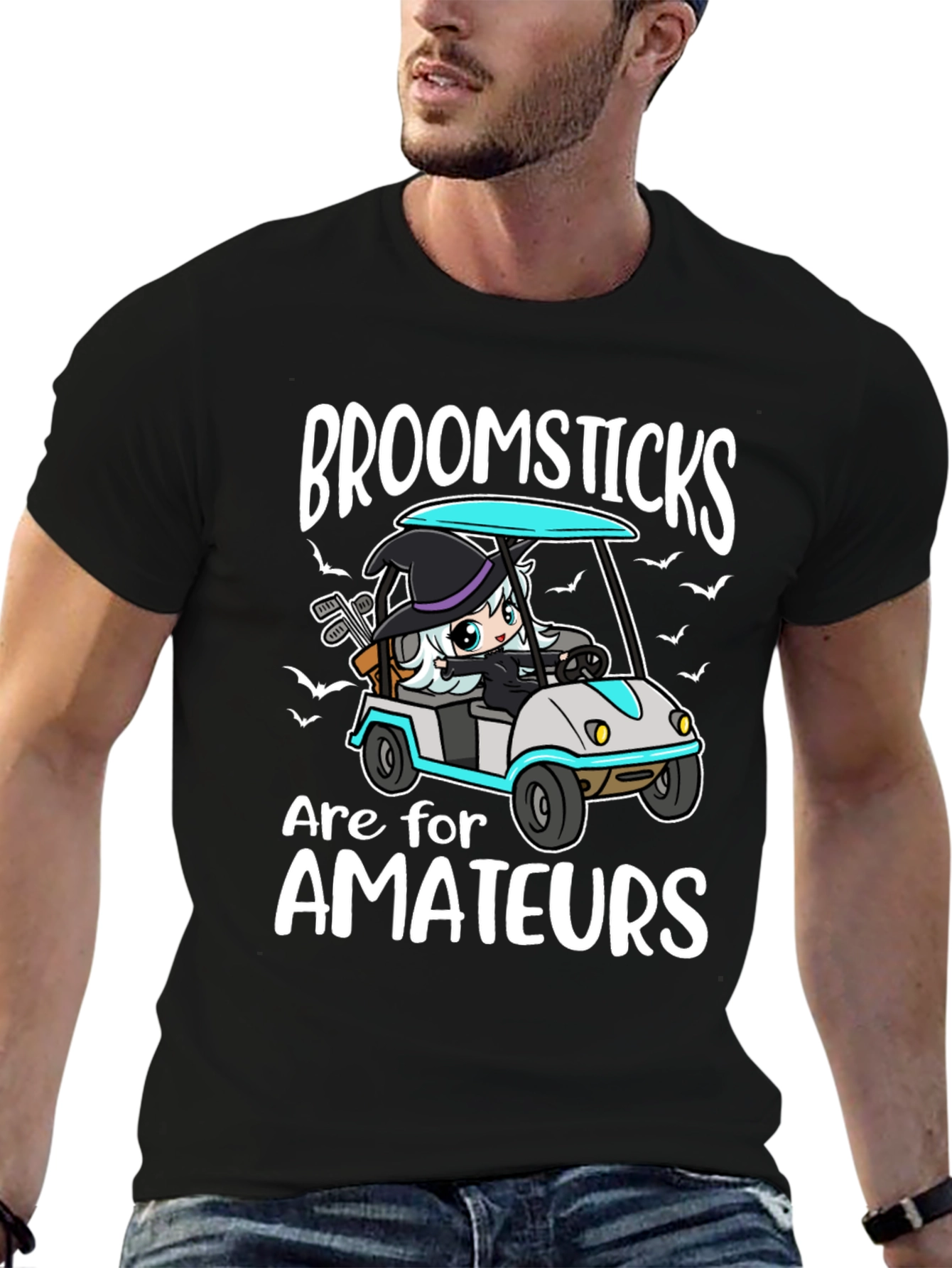 Broomsticks are for Amateurs Funny Halloween T-Shirt