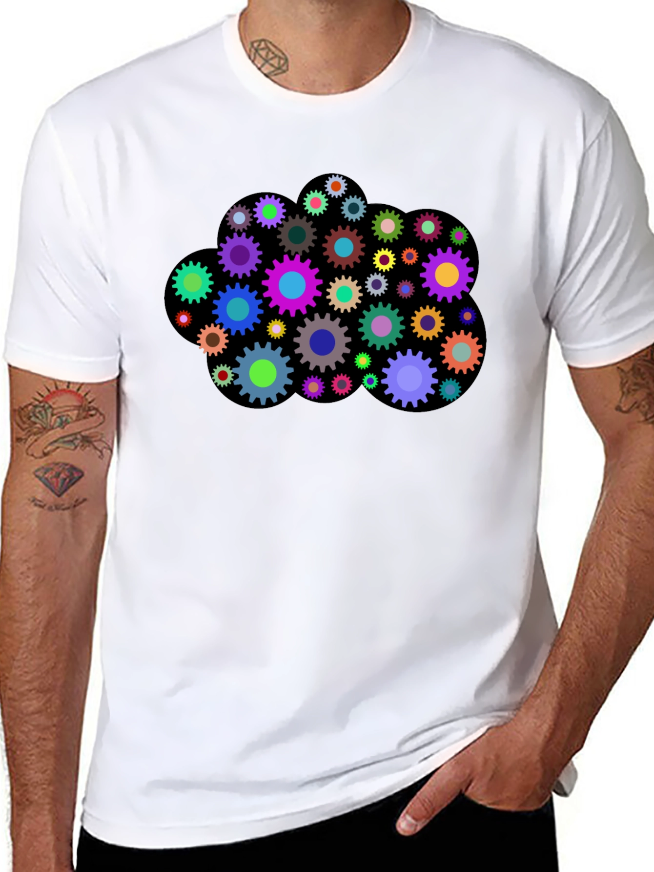 Colorful Gear Cloud T-Shirt