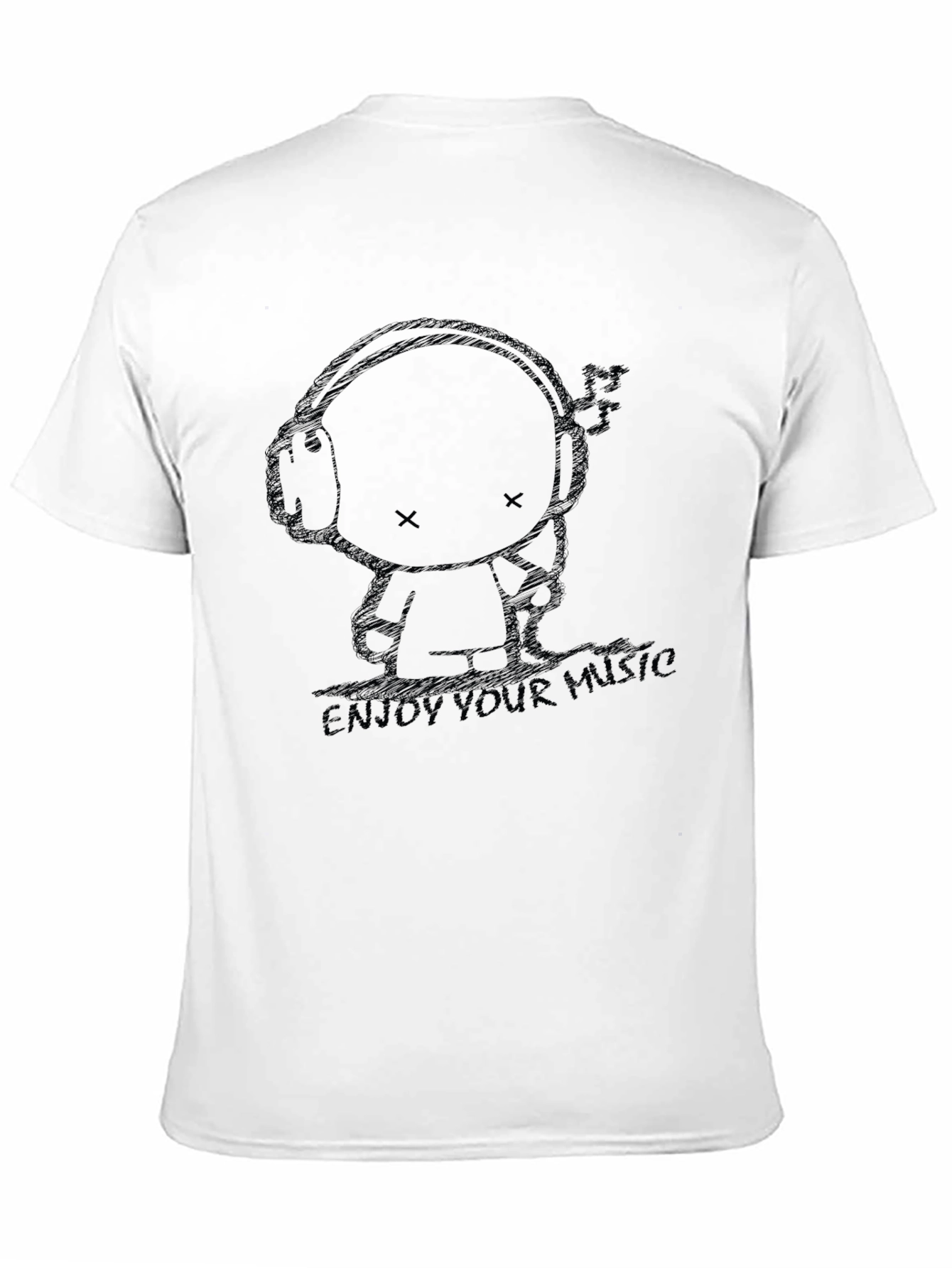 Enjoy Your Music Black Graphic Tee