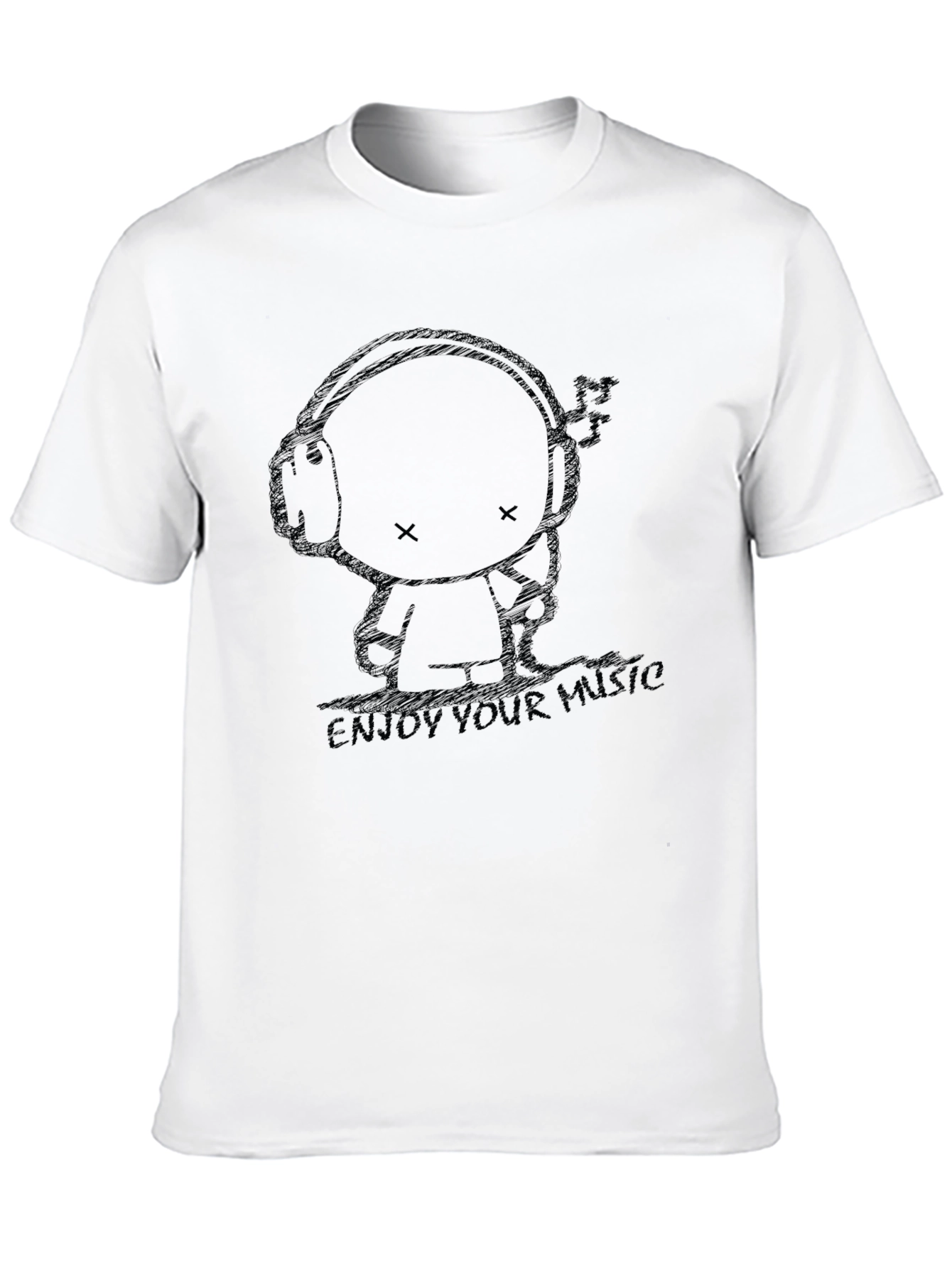 Enjoy Your Music Black Graphic Tee