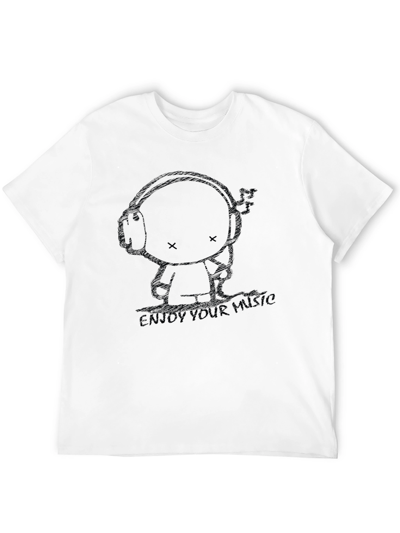 Enjoy Your Music Black Graphic Tee