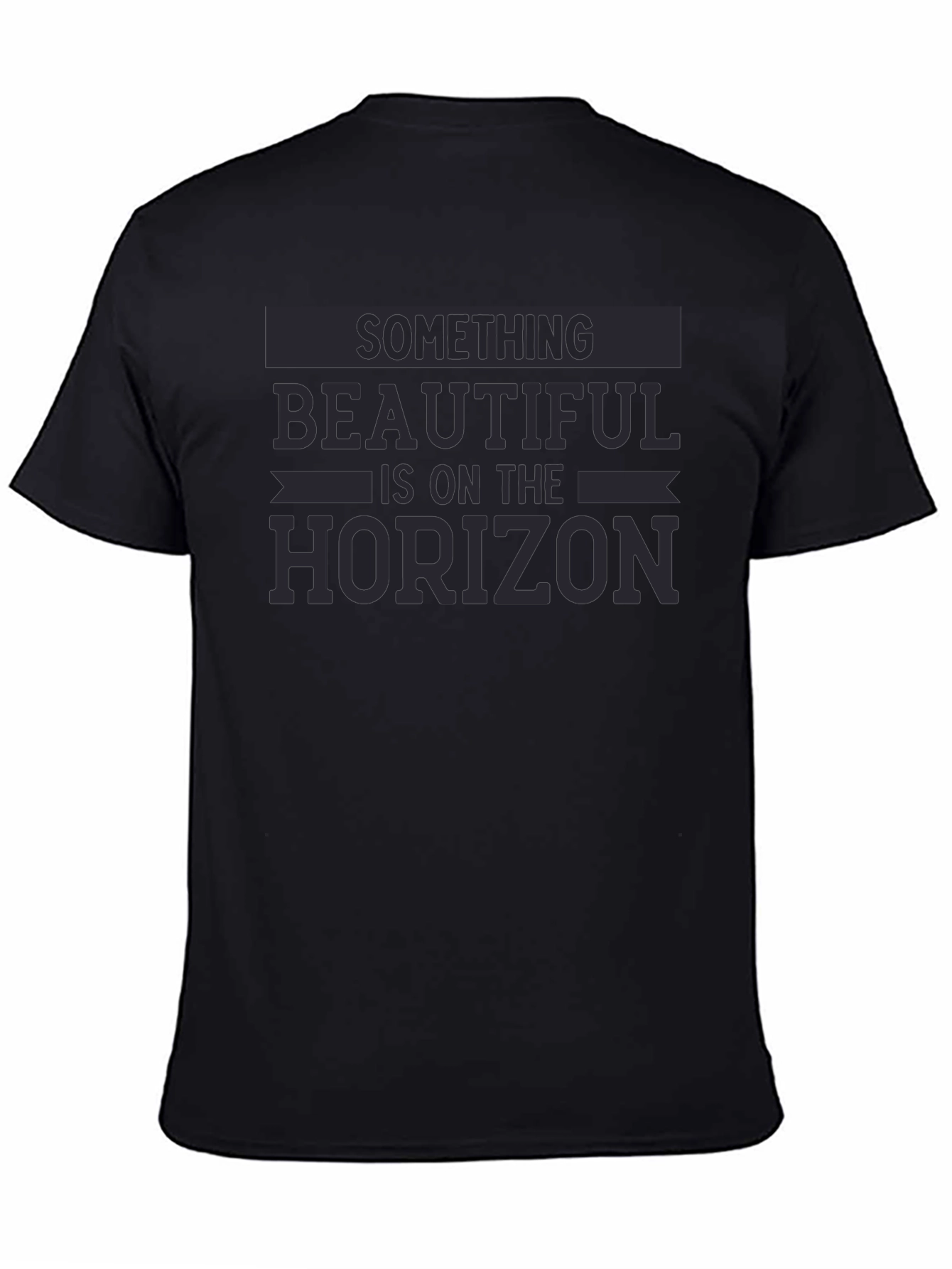 Beautiful Horizon Graphic Tee - Soft Black T-Shirt
