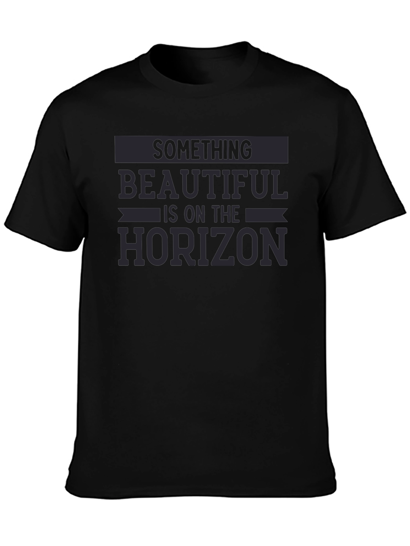 Beautiful Horizon Graphic Tee - Soft Black T-Shirt