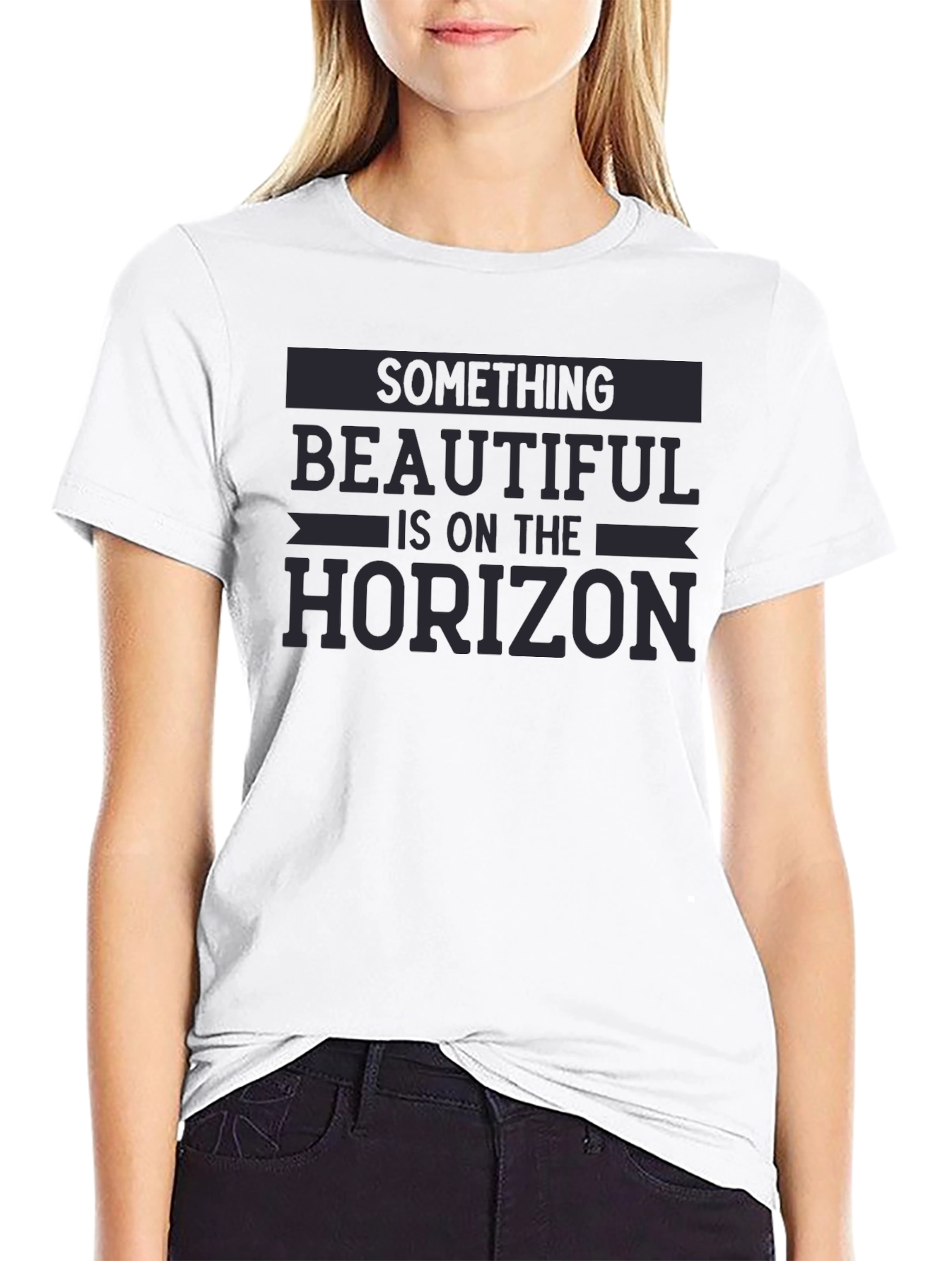 Beautiful Horizon Graphic Tee - Soft Black T-Shirt