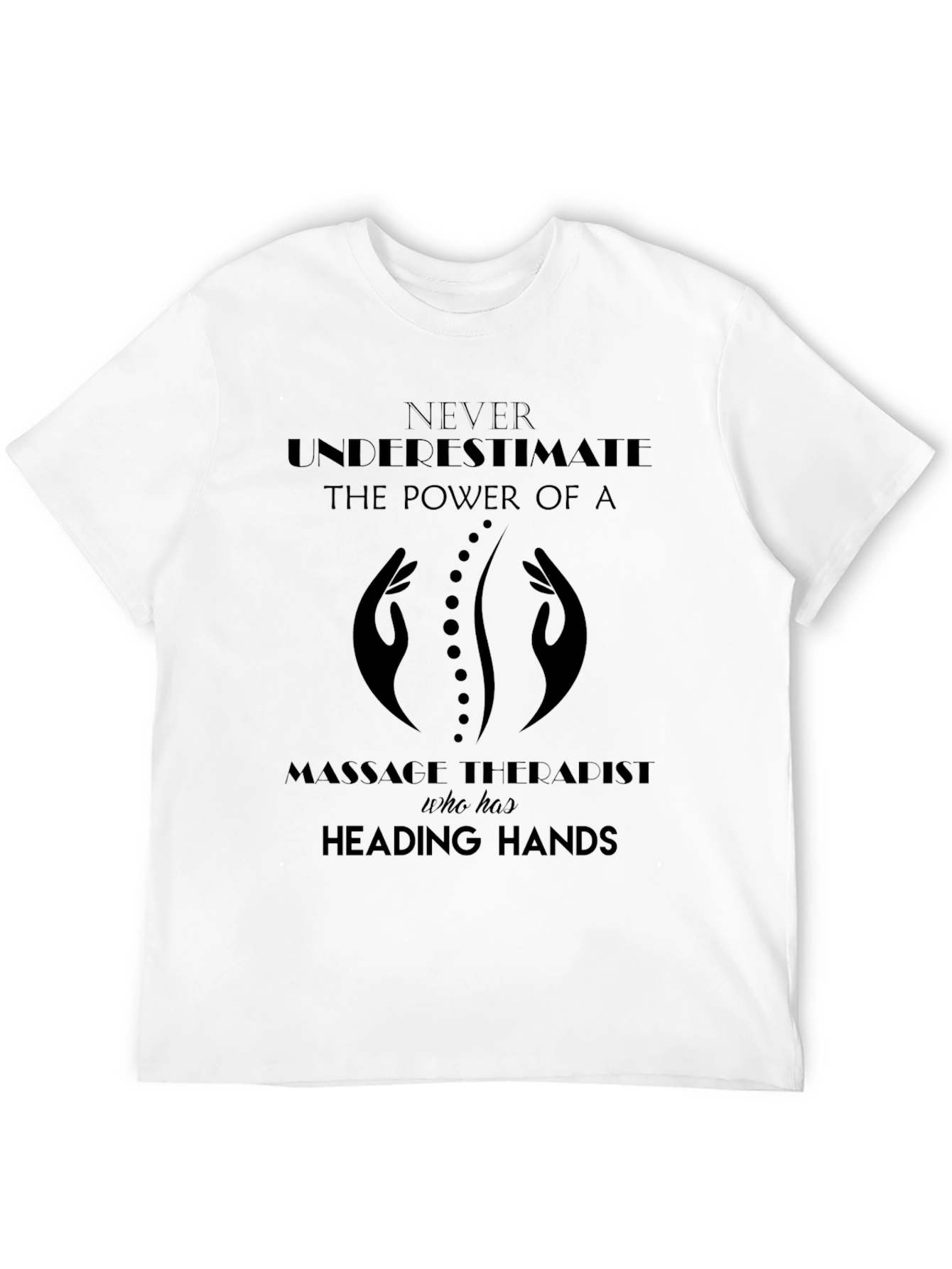 Massage Therapist T-Shirt - Healing Hands Design