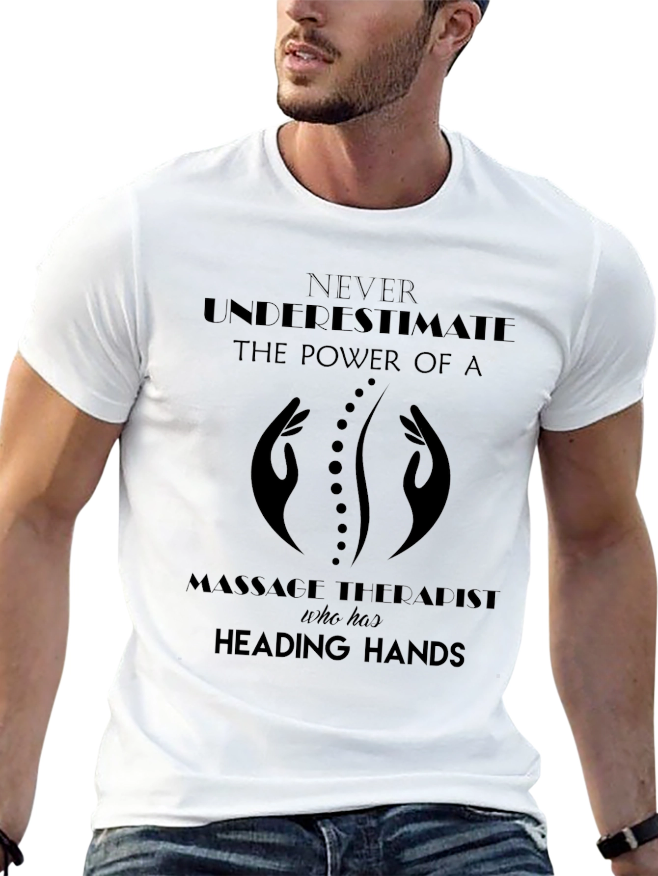 Massage Therapist T-Shirt - Healing Hands Design