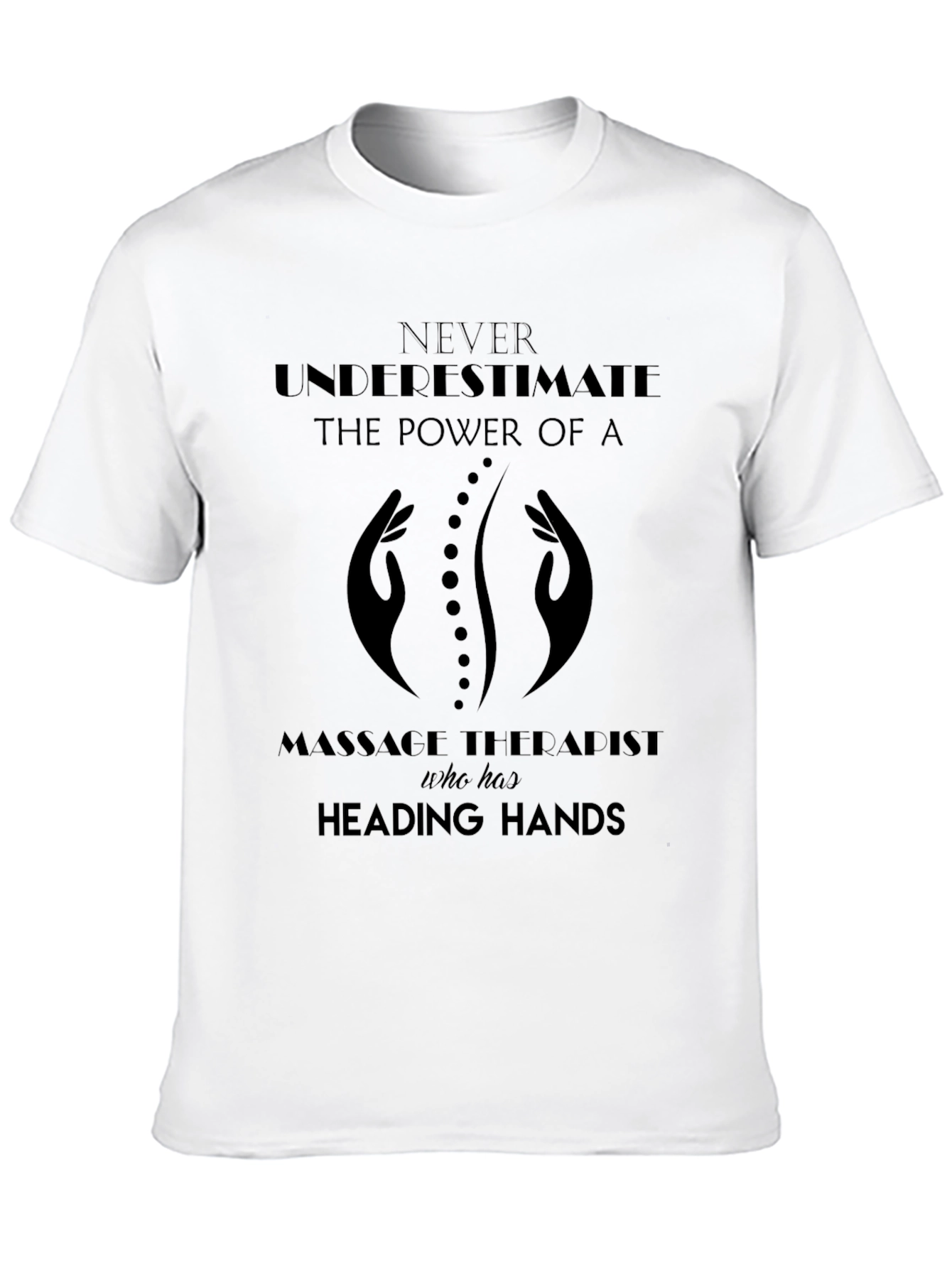 Massage Therapist T-Shirt - Healing Hands Design