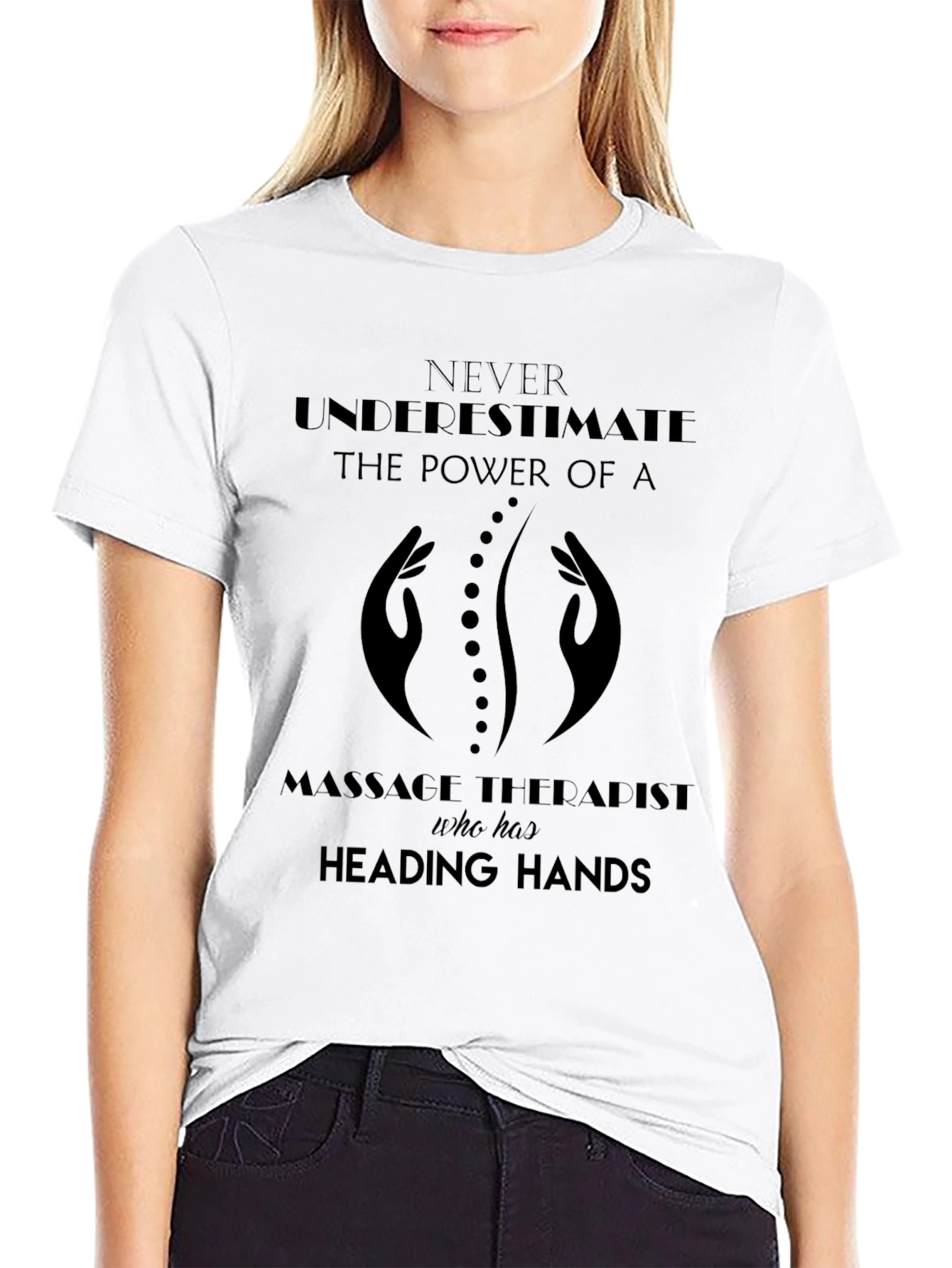 Massage Therapist T-Shirt - Healing Hands Design