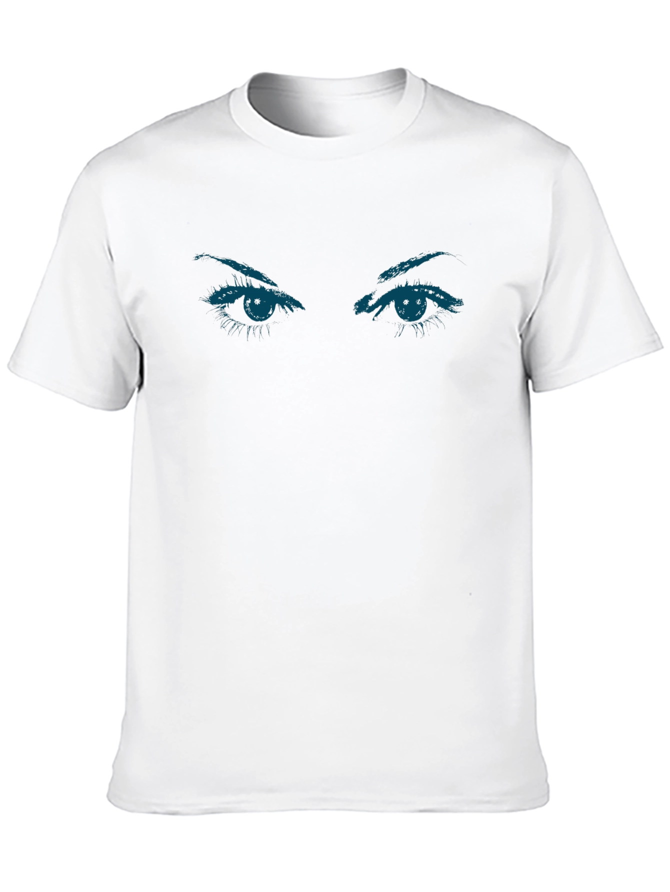 Eyes Graphic Tee - Trendy Black T-Shirt
