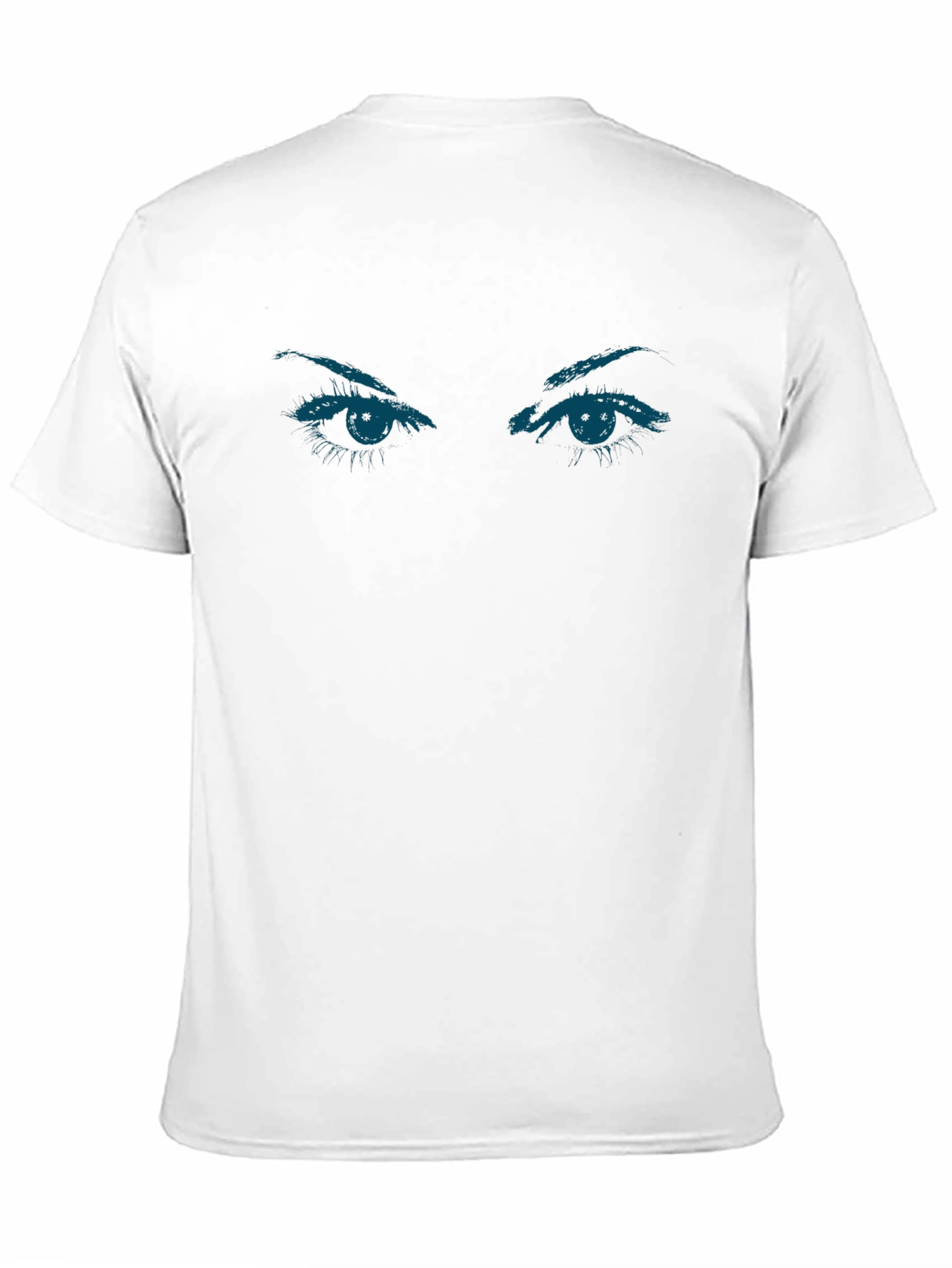 Eyes Graphic Tee - Trendy Black T-Shirt