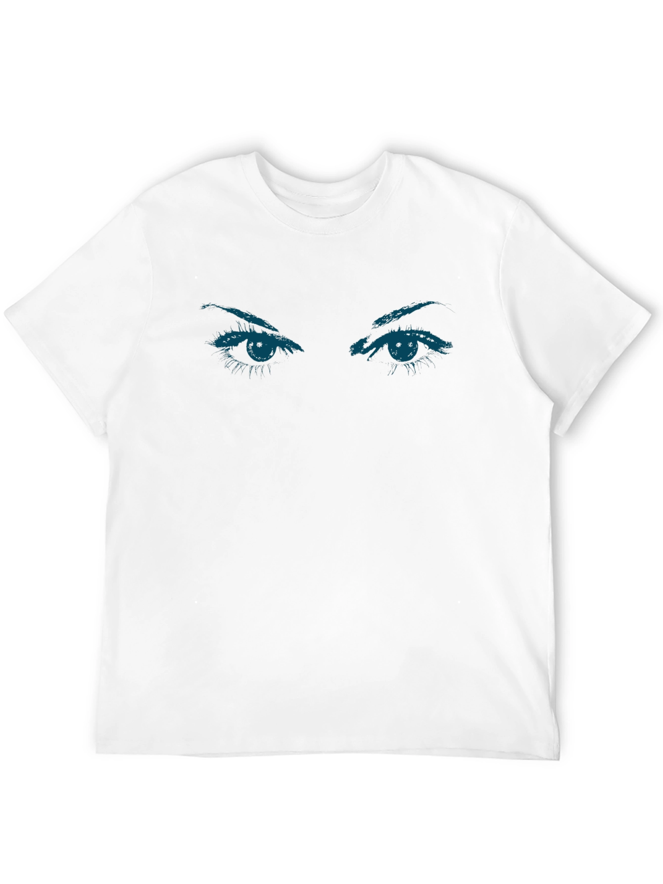 Eyes Graphic Tee - Trendy Black T-Shirt