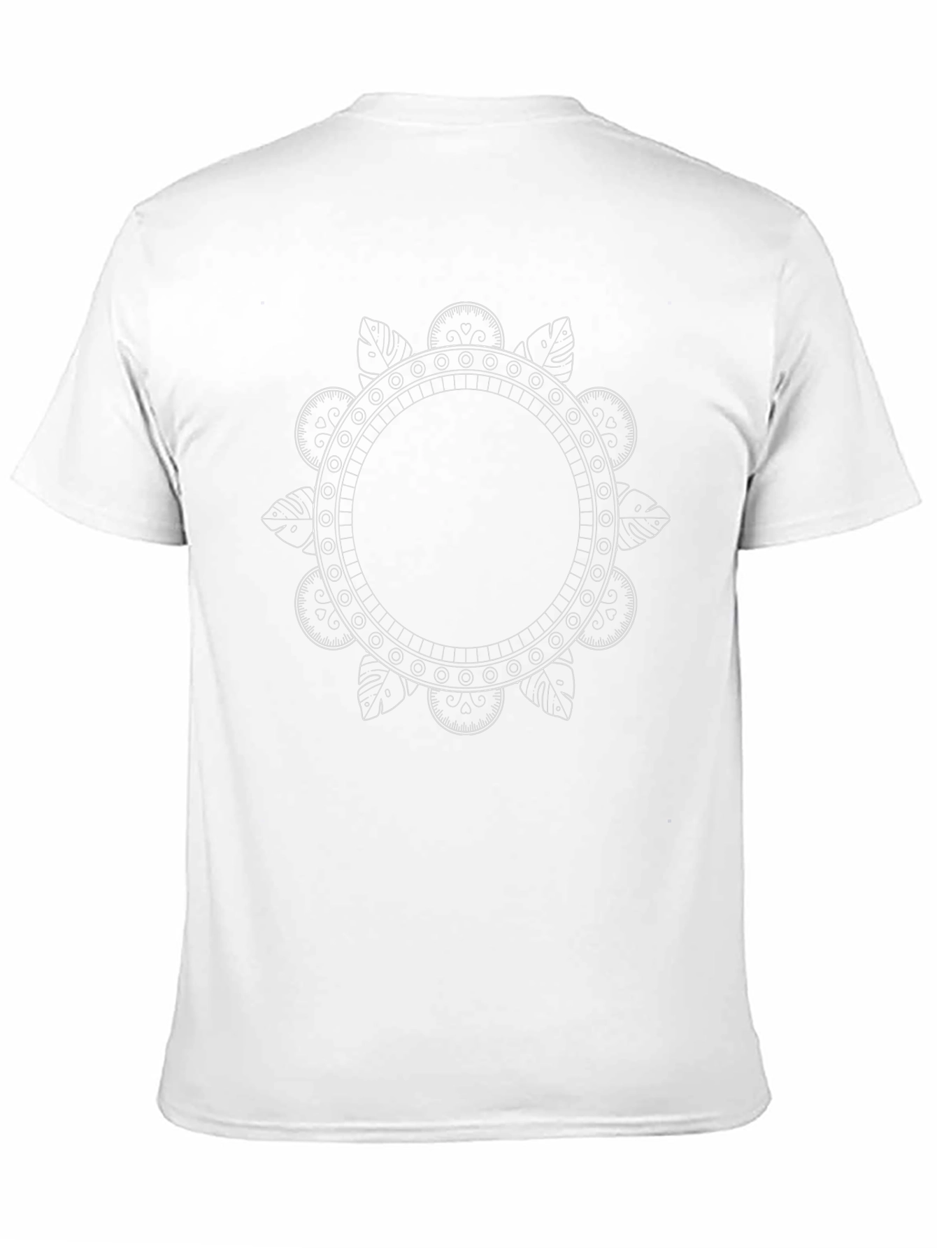 Mandala Graphic Tee - Black Cotton Blend