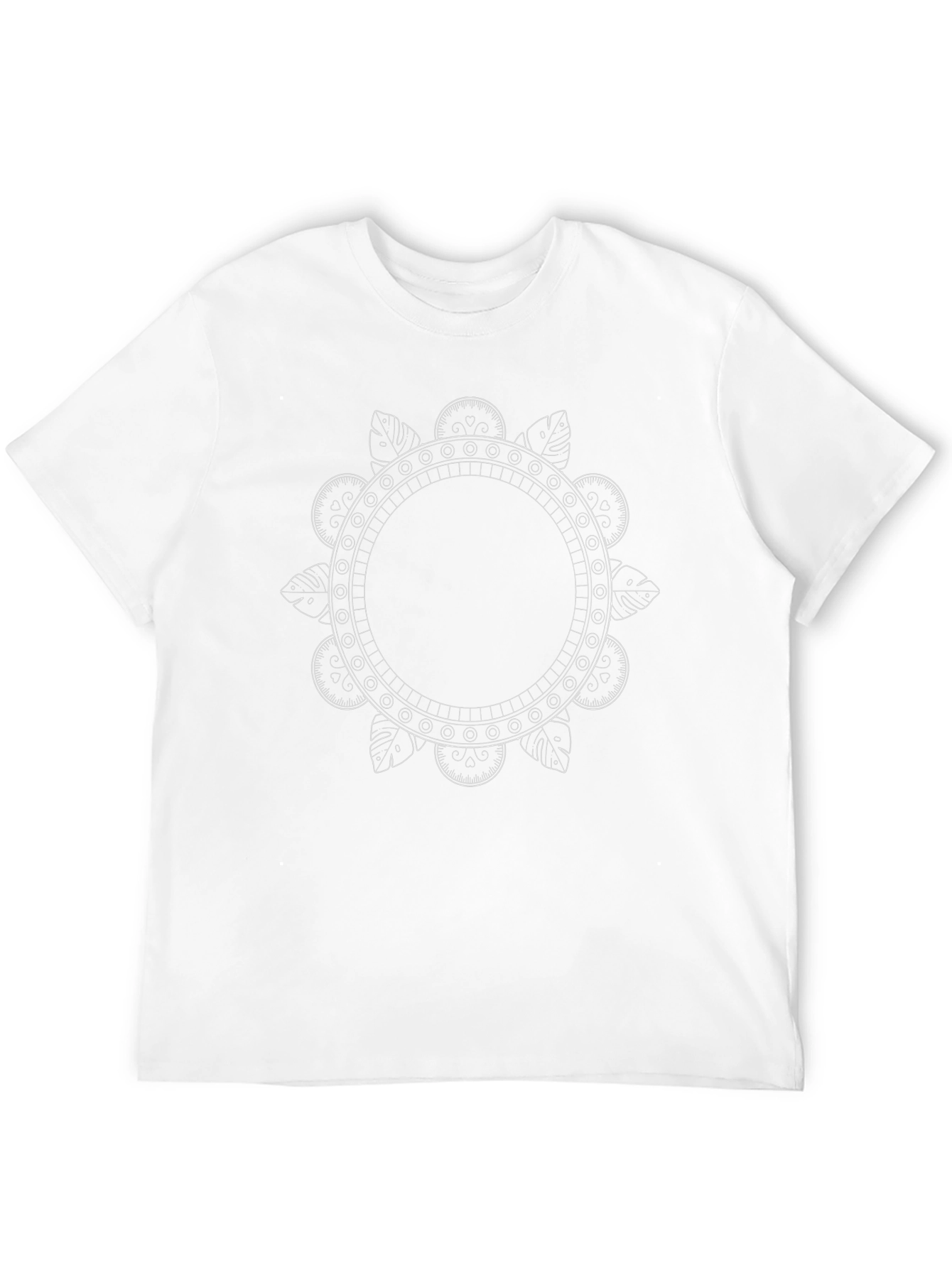 Mandala Graphic Tee - Black Cotton Blend