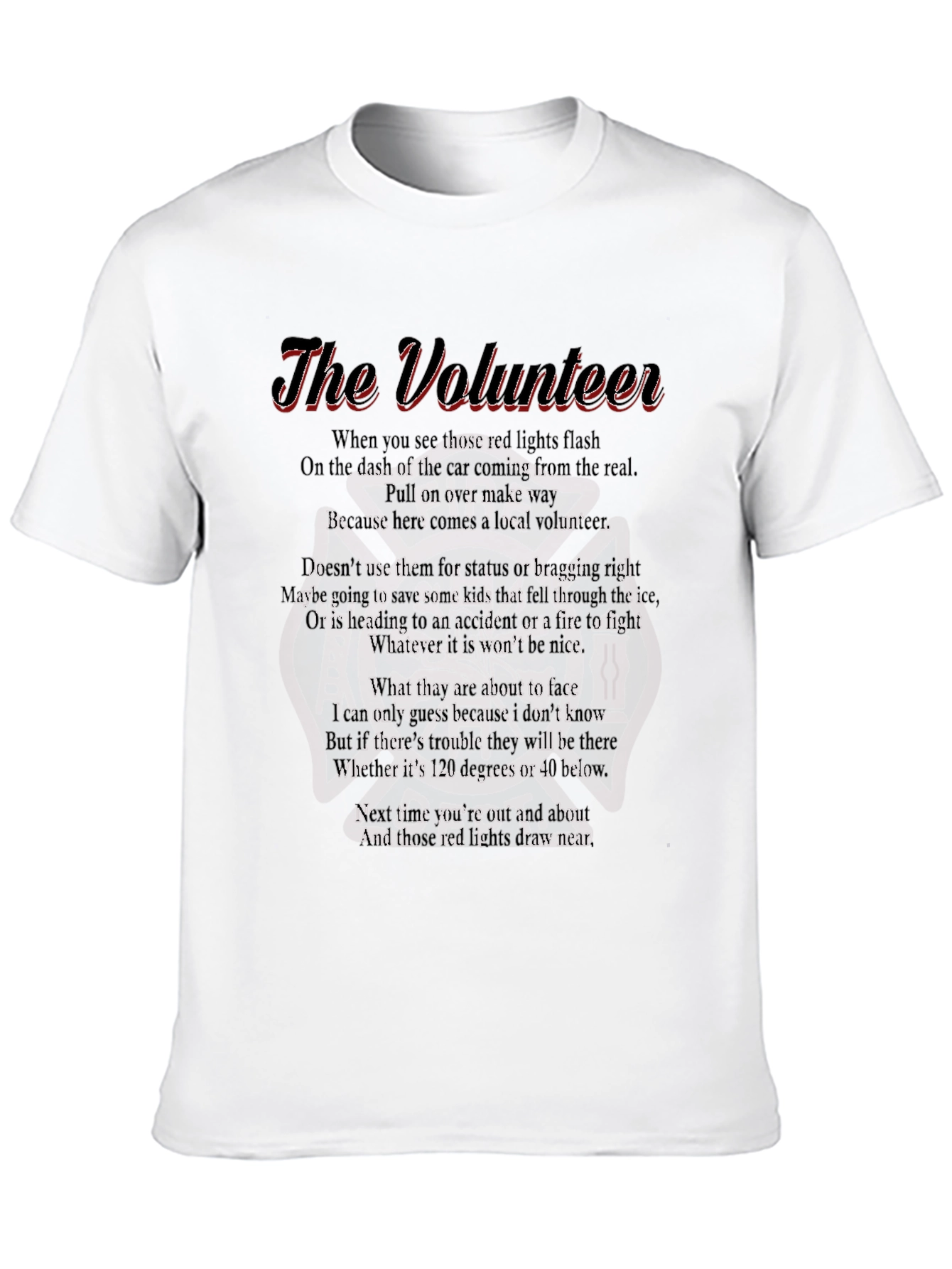 The Volunteer Poem Graphic Tee