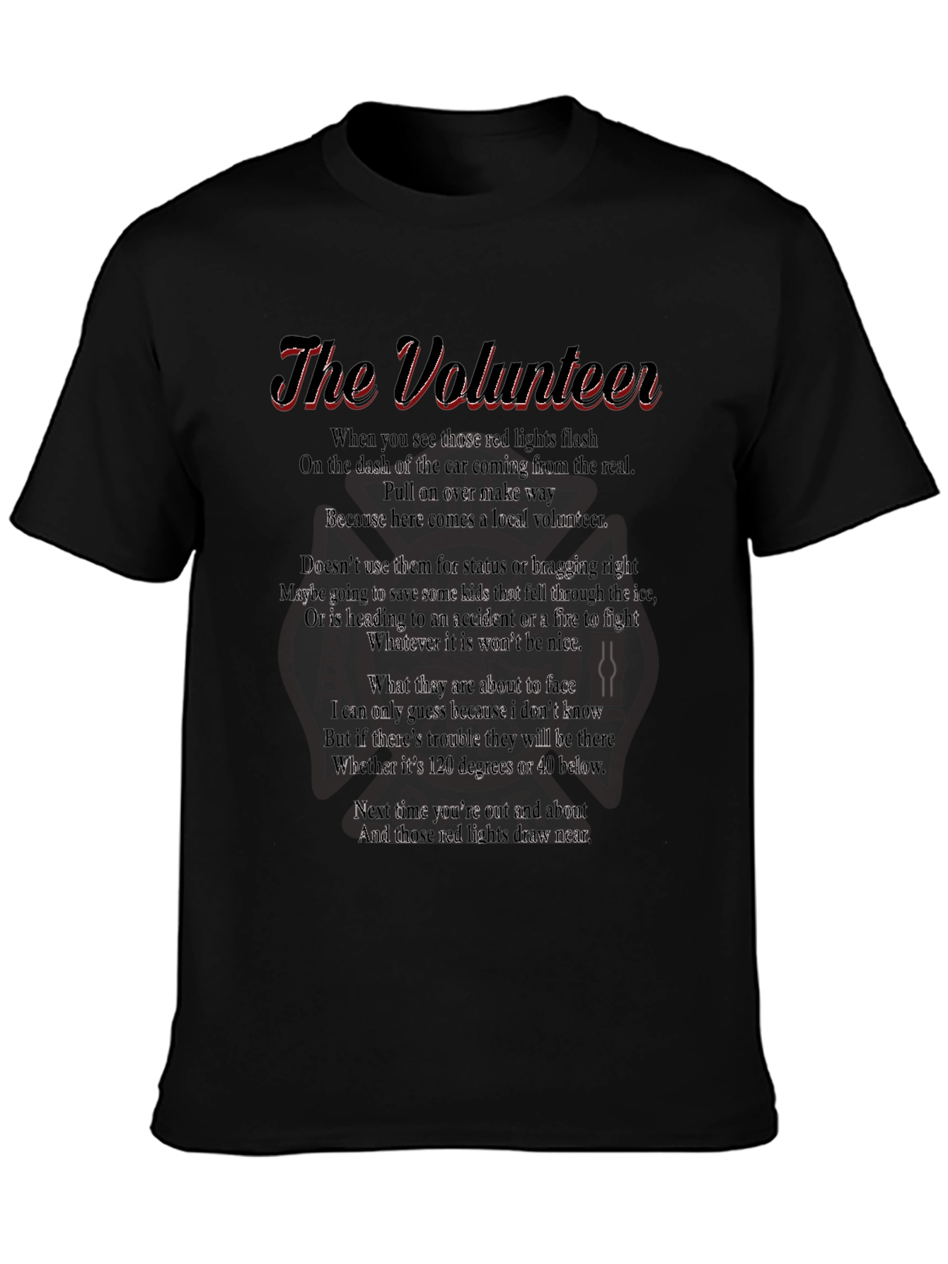 The Volunteer Poem Graphic Tee