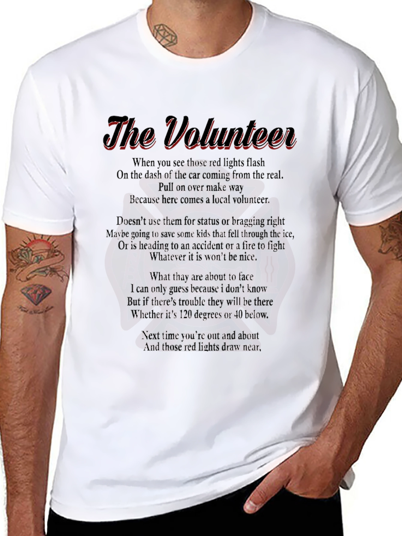 The Volunteer Poem Graphic Tee