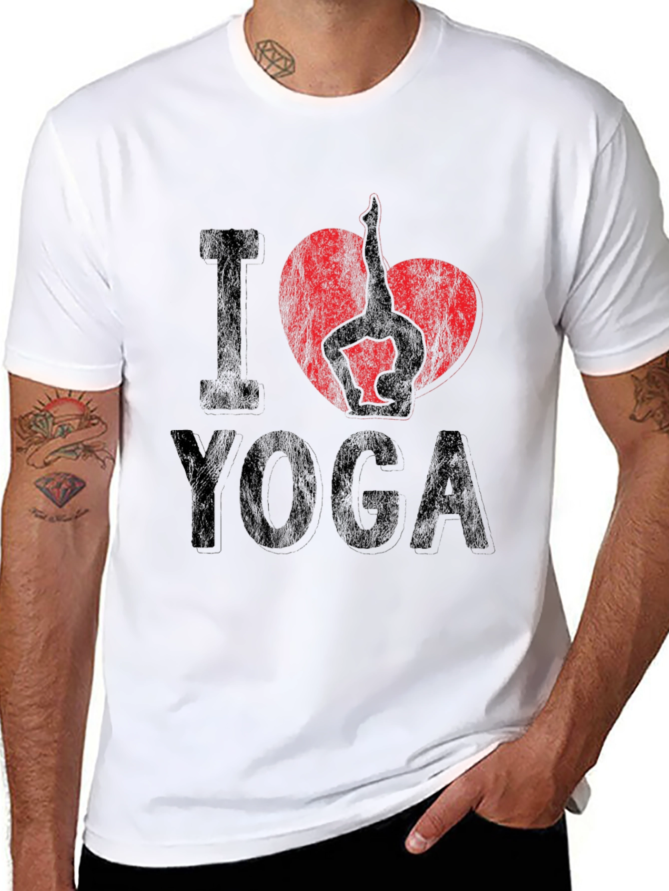 I Heart Yoga Graphic Tee - Unisex