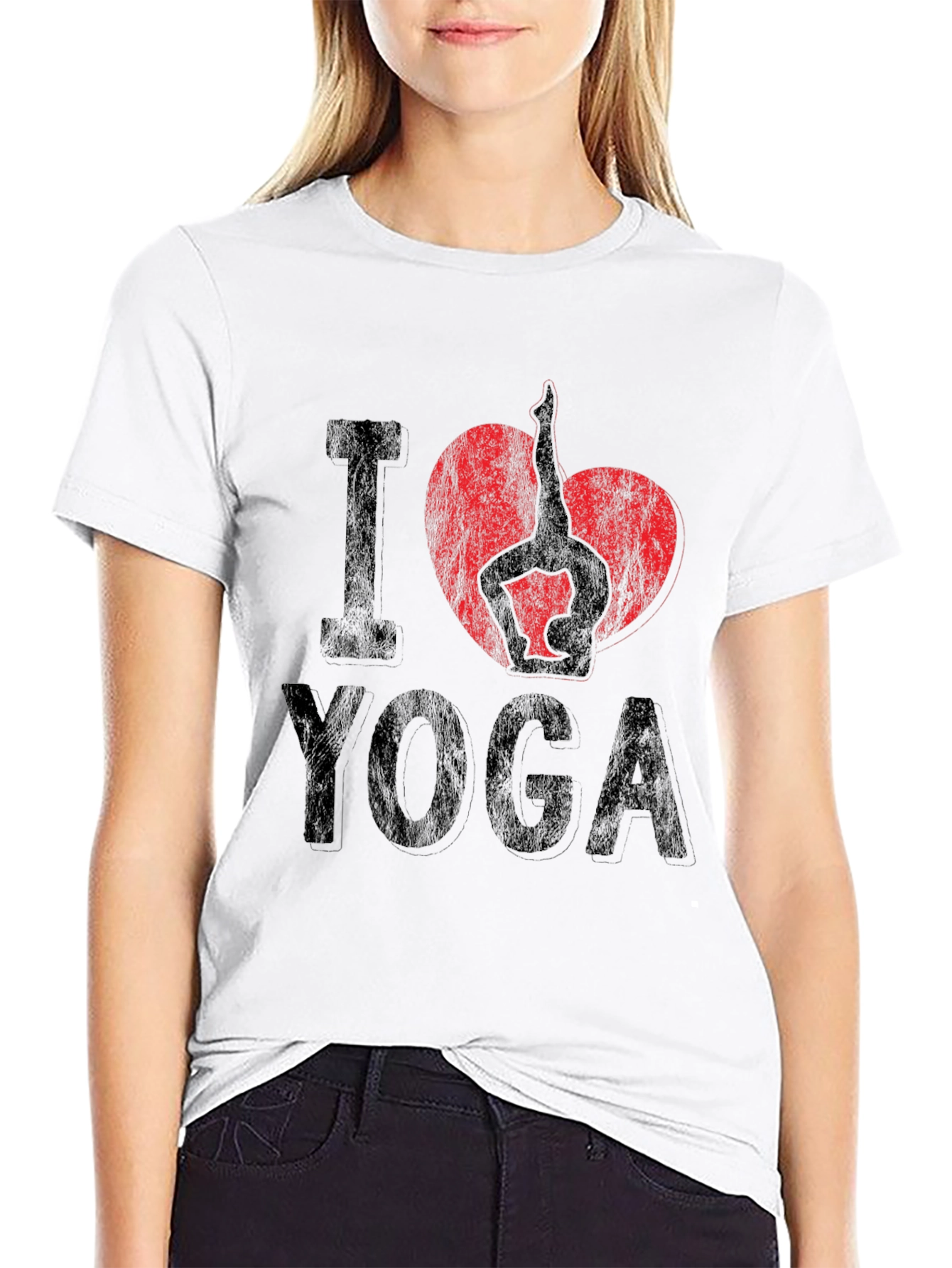 I Heart Yoga Graphic Tee - Unisex