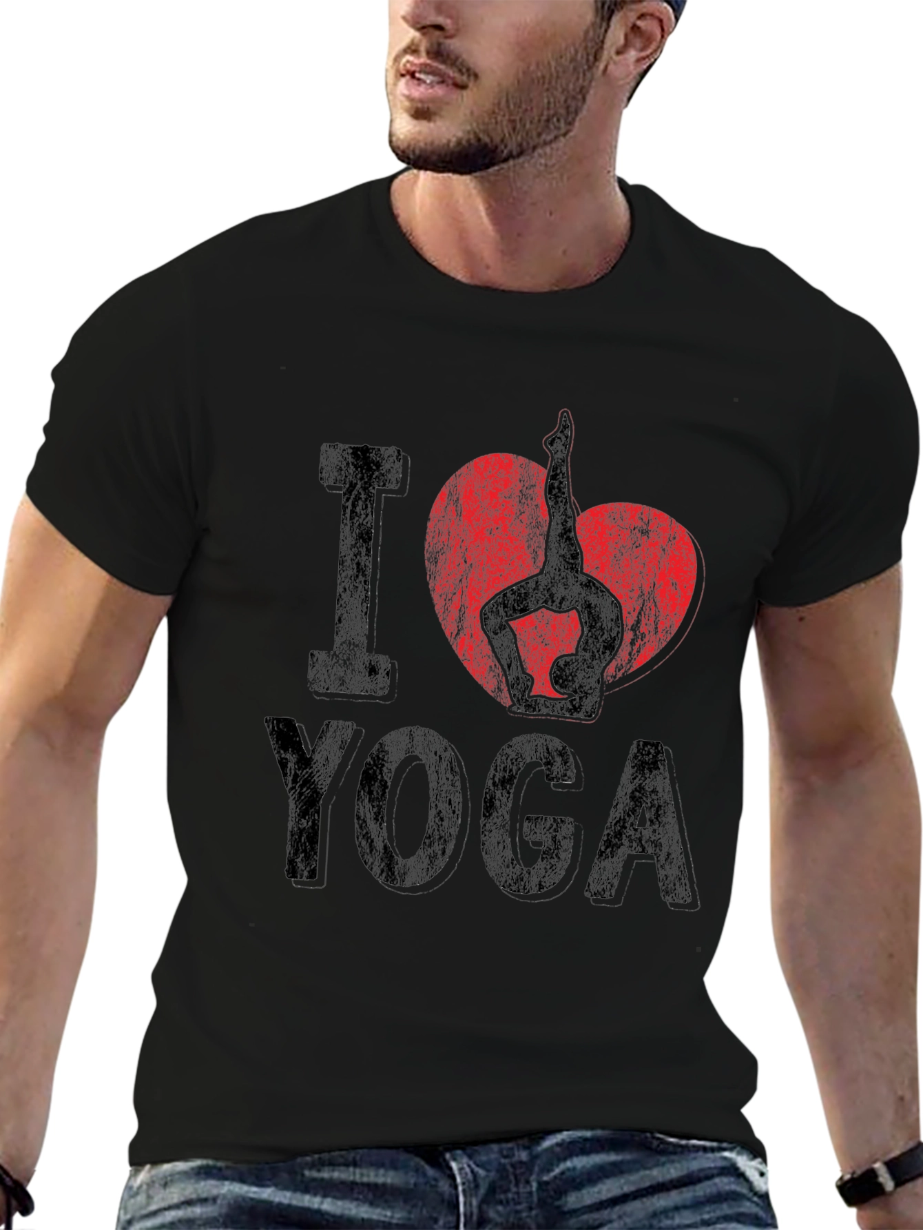 I Heart Yoga Graphic Tee - Unisex