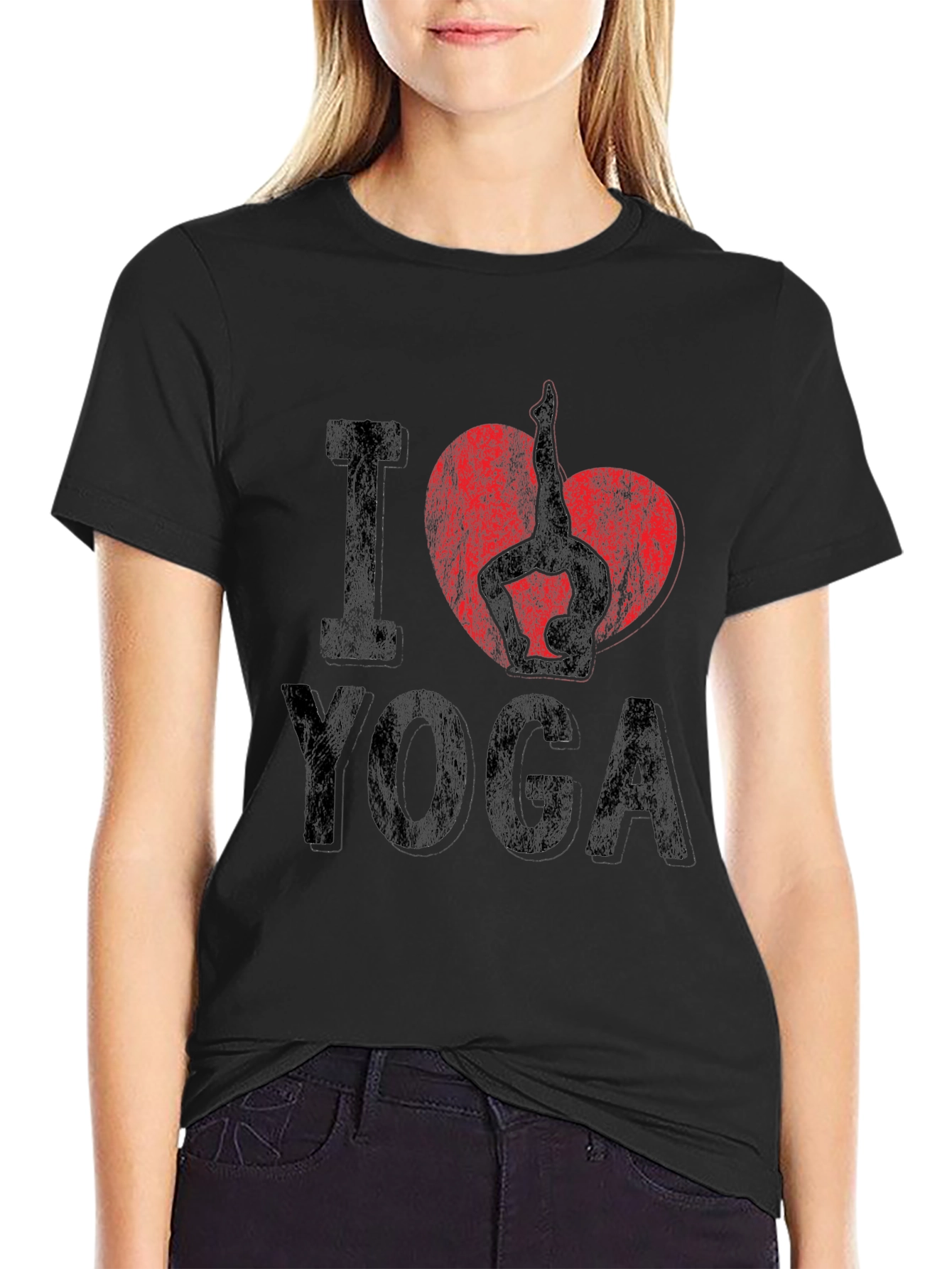I Heart Yoga Graphic Tee - Unisex