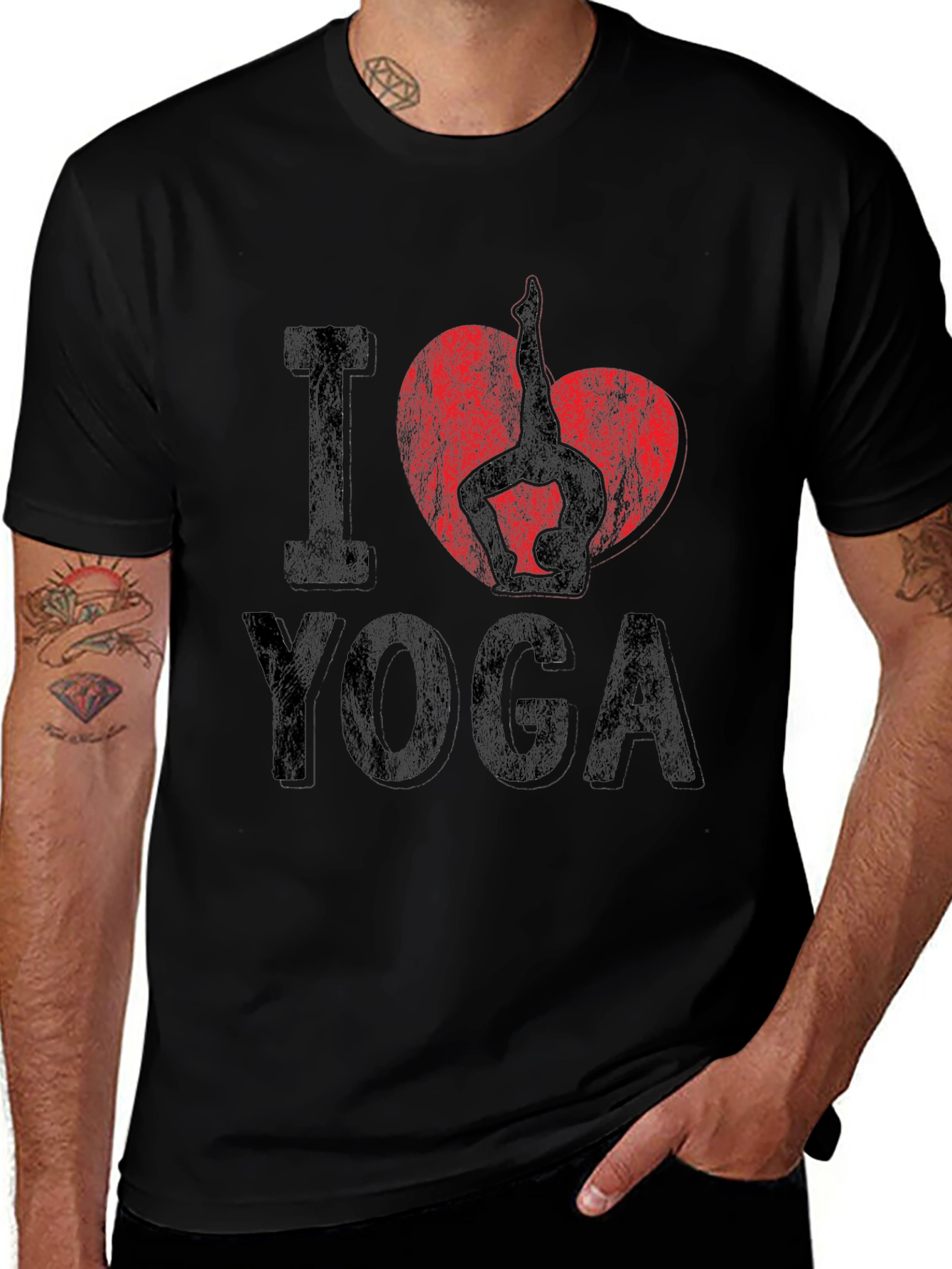 I Heart Yoga Graphic Tee - Unisex