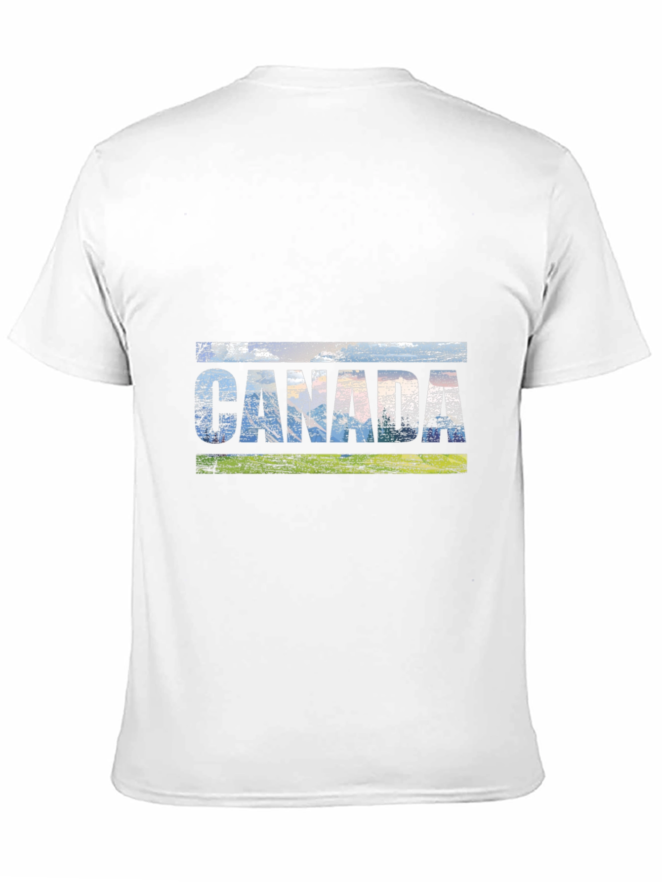 Canada Graphic Tee - Distressed Style Black T-Shirt